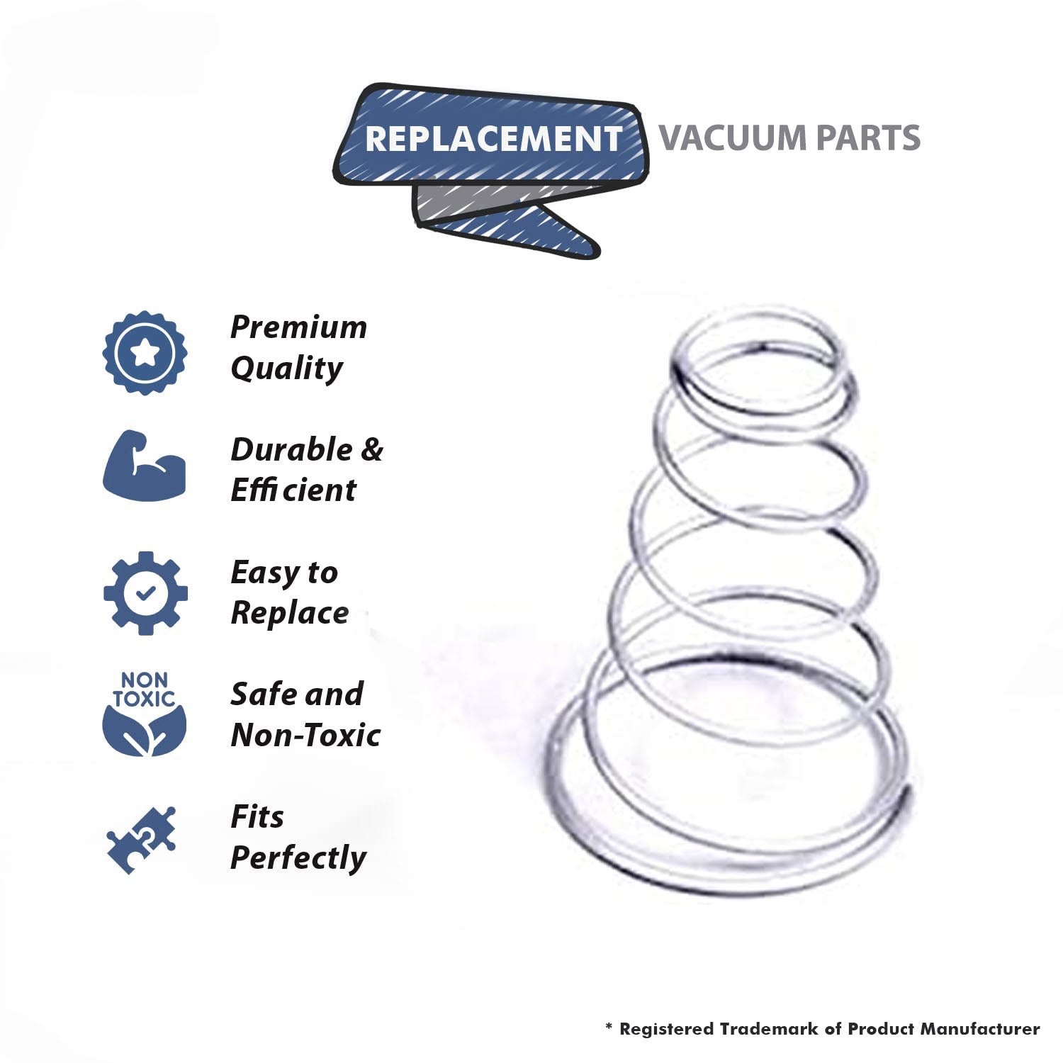 Topvacuumparts Replacement Part For Royal Appliance Spring, Height Adjustment 996 # 1003009000