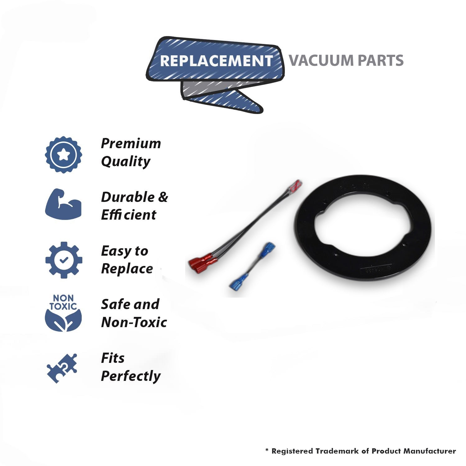Topvacuumparts Replacement Part For Proteam Tal Vacuum Cleaner Motor Compression Ring with Screws # 100335