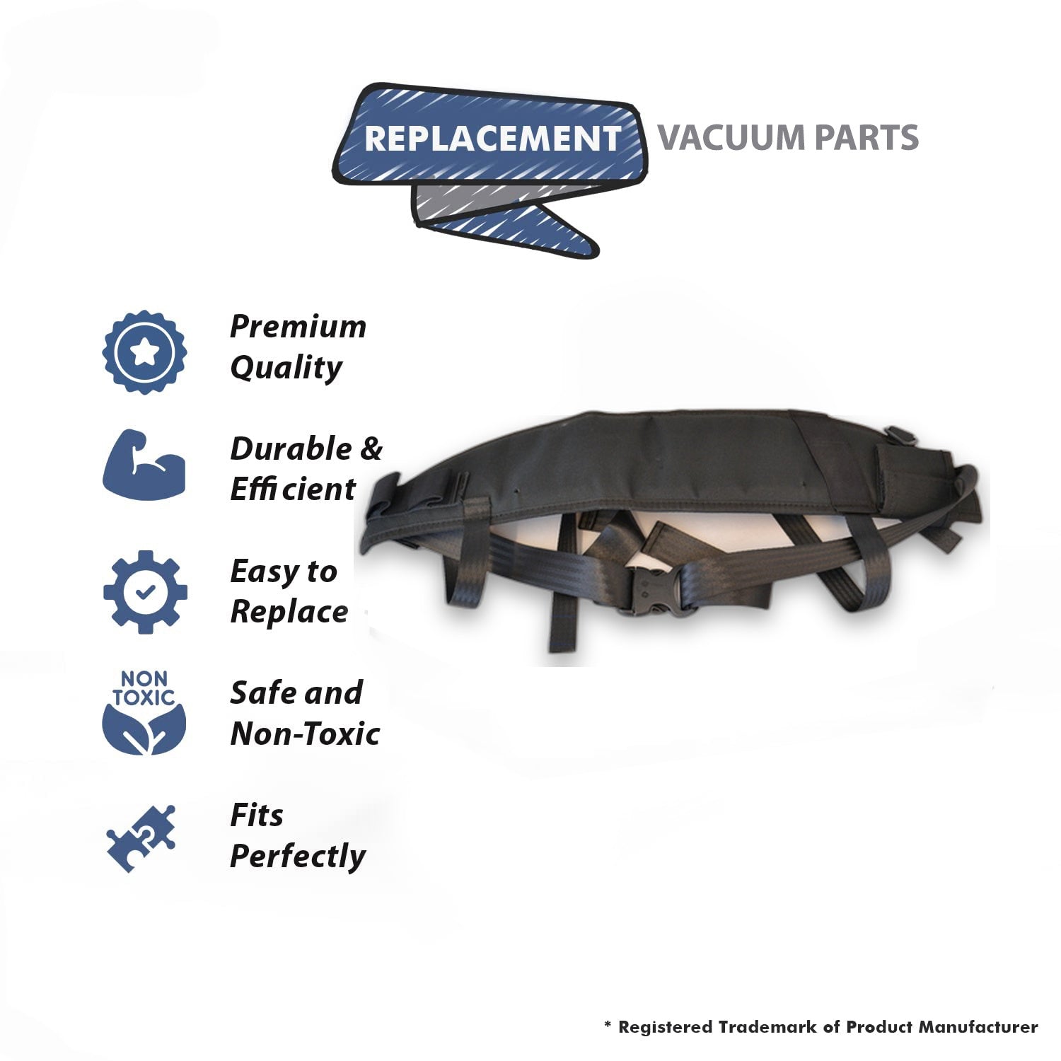 Topvacuumparts Replacement Part For Proteam Pro Vac Back Pack Vacuum Cleaner Waist Belt # 100359