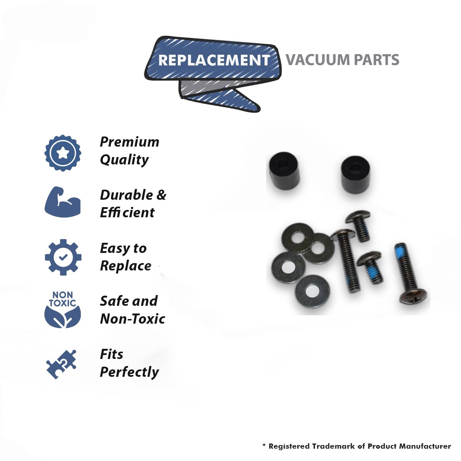 Topvacuumparts Replacement Part For Proteam Vacuum Back Plate Connection Kit Fit For Mega Vac, Quarter Vac, LineVacer # compare to part 100374