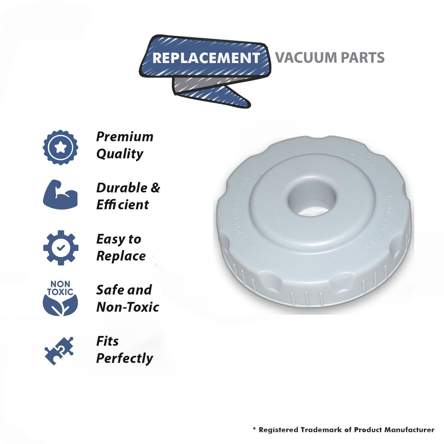 Topvacuumparts Replacement Part For Proteam Tailvac Backpack Vacuum Cleaner Front Housing Twist Cap # compare to part 101934