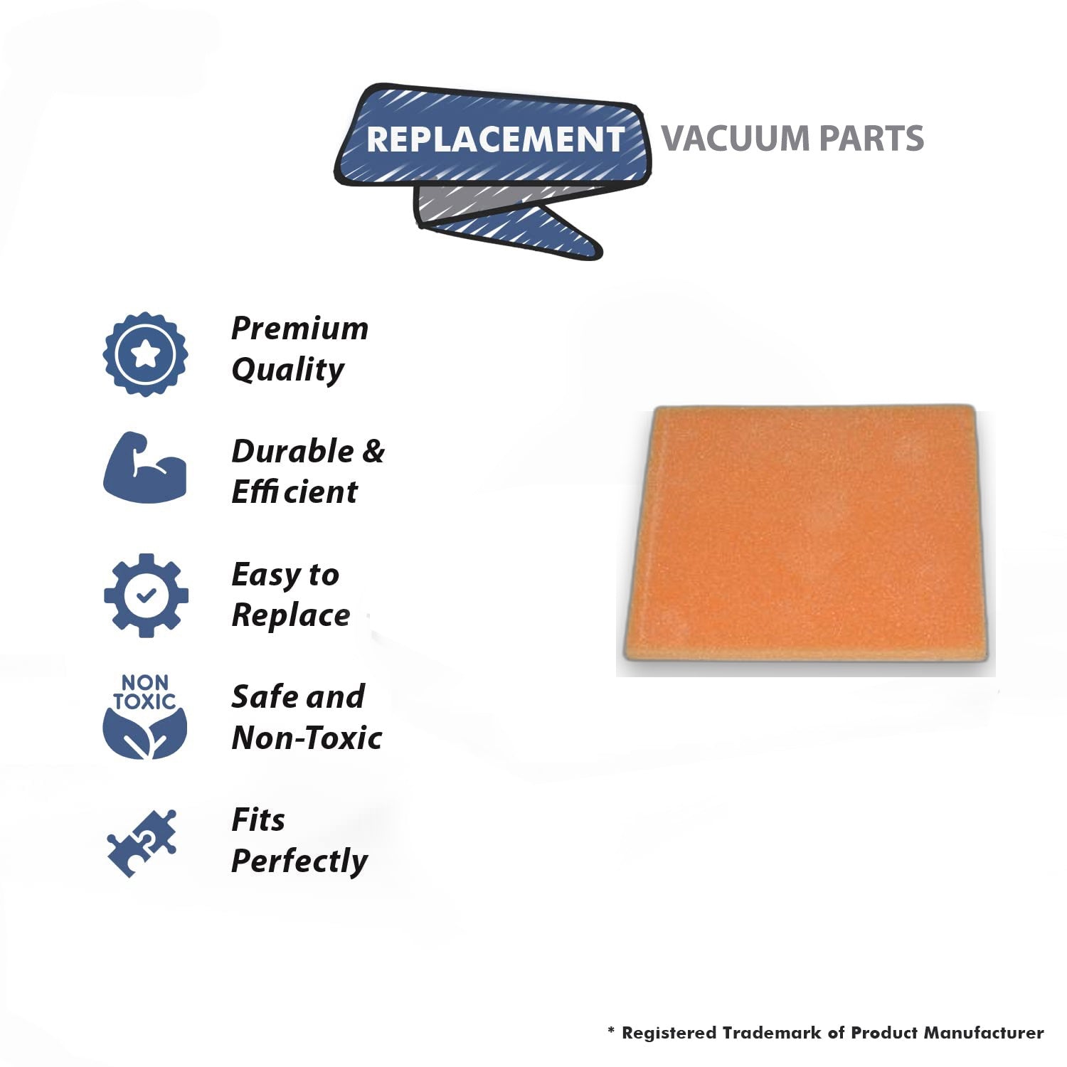 Topvacuumparts Replacement Part For Proteam Sierra Back Pack Vacuum Cleaner Acoustic Insulator # compare to part 102510