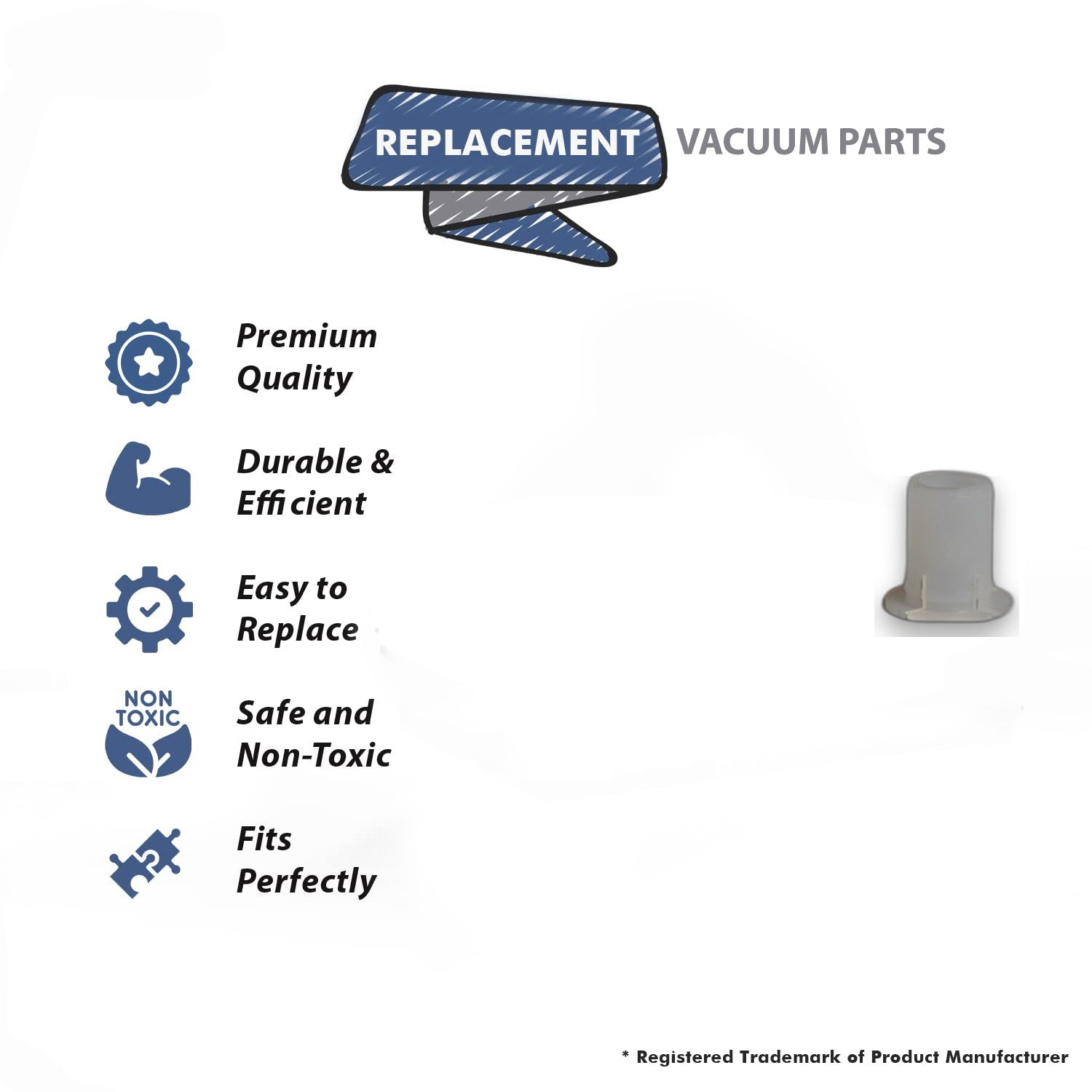 Topvacuumparts Replacement For Proteam Vacuum Handle Tube Bushing for Fit Model 15XP, 1500XP HEPA, 1200XP HEPA, 7267# compare to part 104264