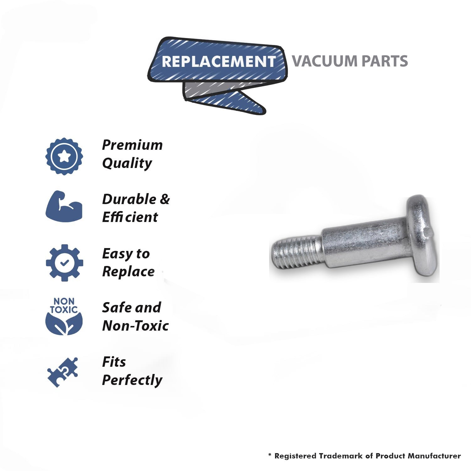 Topvacuumparts Replacement Part For Proteam 1500XP Upright handle Screw # 104266