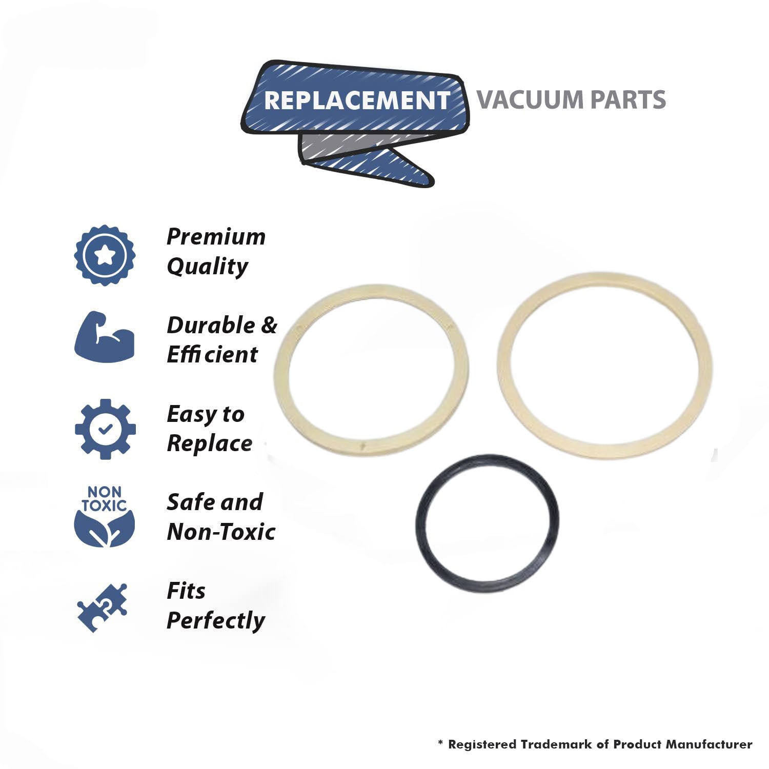 Topvacuumparts Replacement Part For Hoover FH50130, FH50140, FH50150 Steam Vacuum Motor Gasket Kit :- 440004386