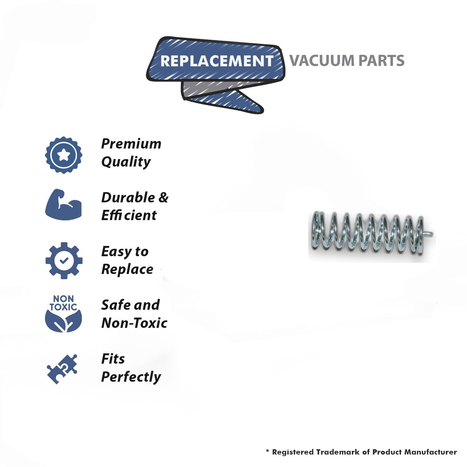 Topvacuumparts Replacement For Proteam Vacuum Cord Wrap Spring Fit 1500, 1500XP, 1200XP, 15XP, 1500XP Hepa, 12000XP Hepa #compare to part 104269