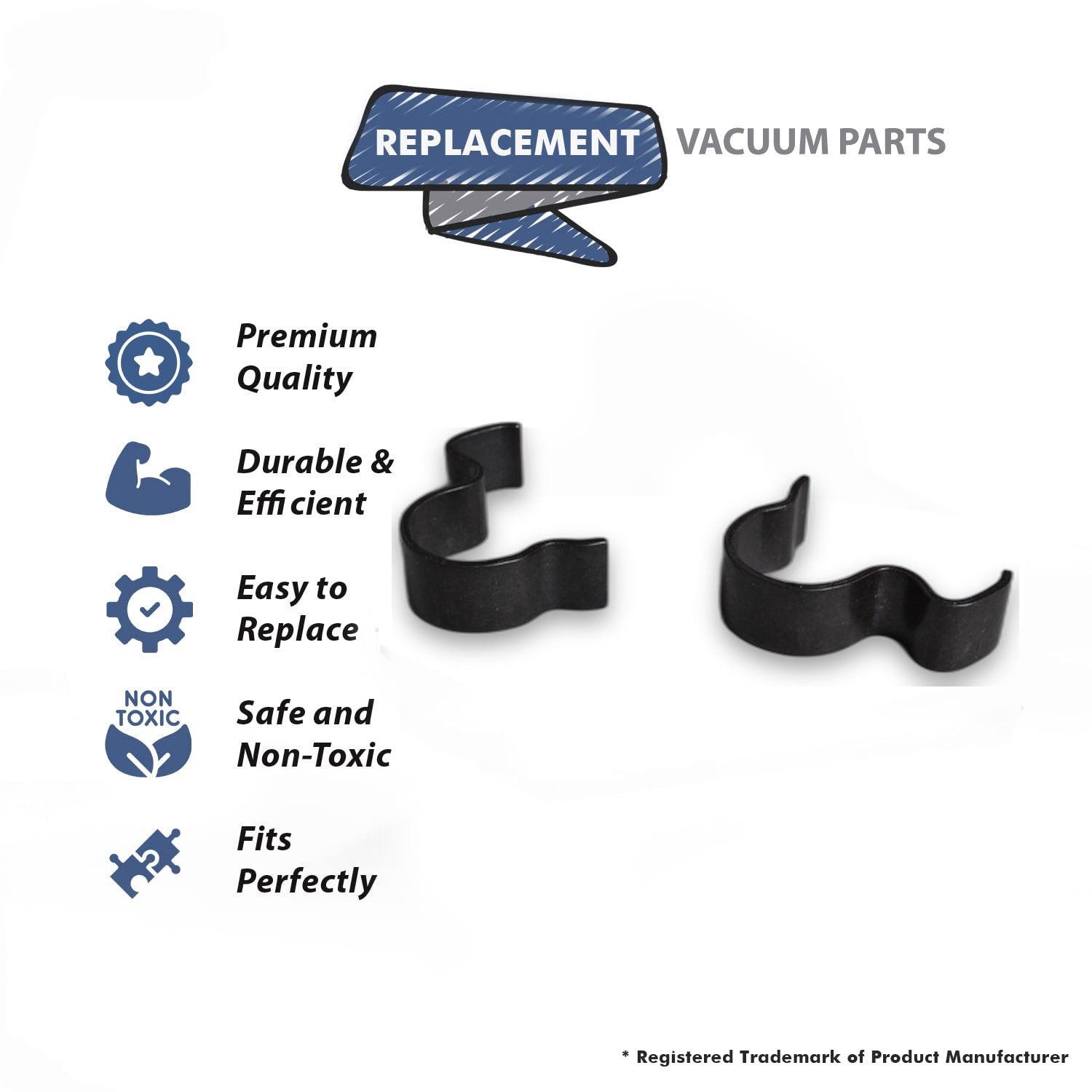 Topvacuumparts Replacement Part For Proteam, Proforce 1500XP Upright Vacuum Cleaner Detent Spring 2pk # compare to part 104507