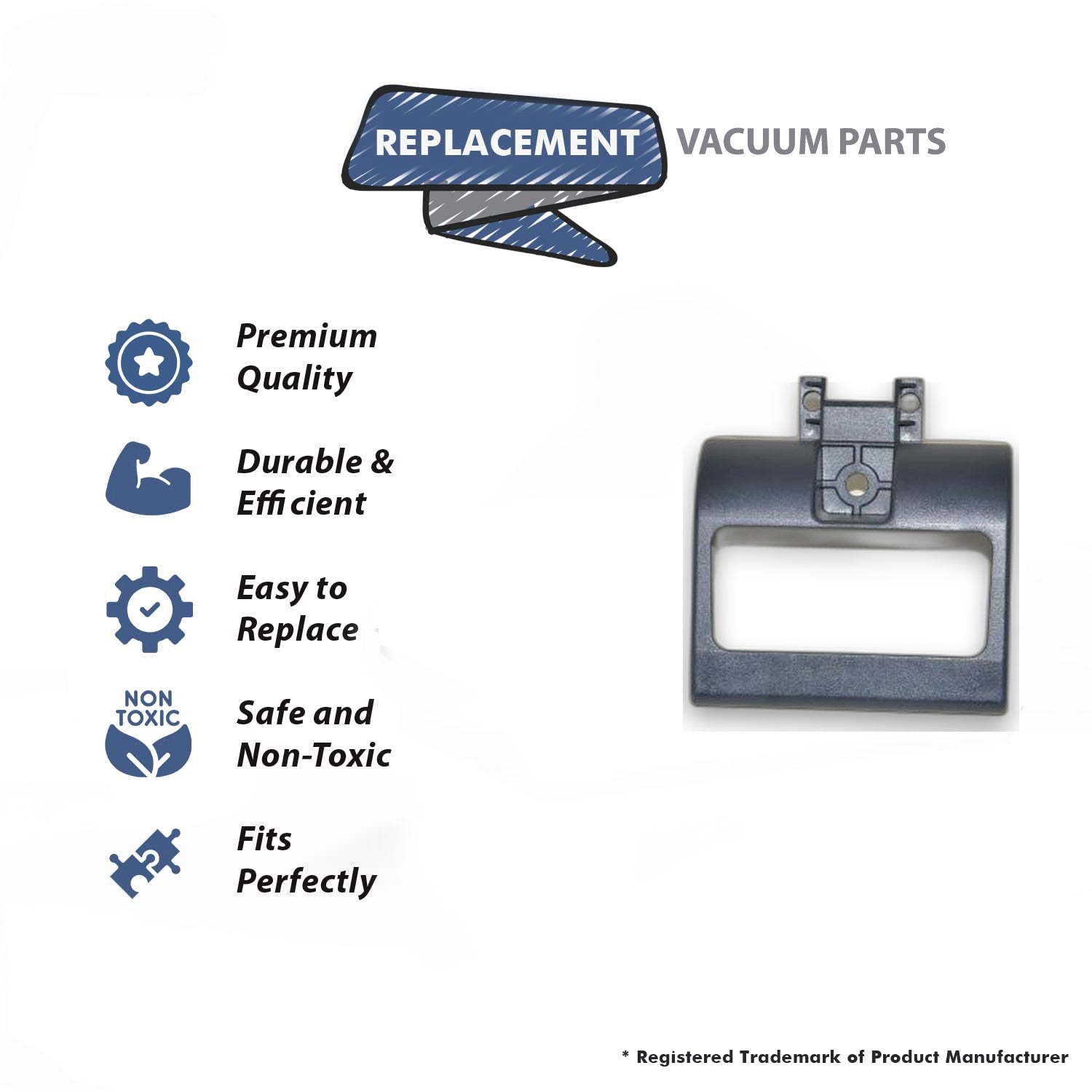 Topvacuumparts Replacement Part For Proteam, ProForce 1500 Vacuum Cleaner Black Carry Handle # compare to part 104741