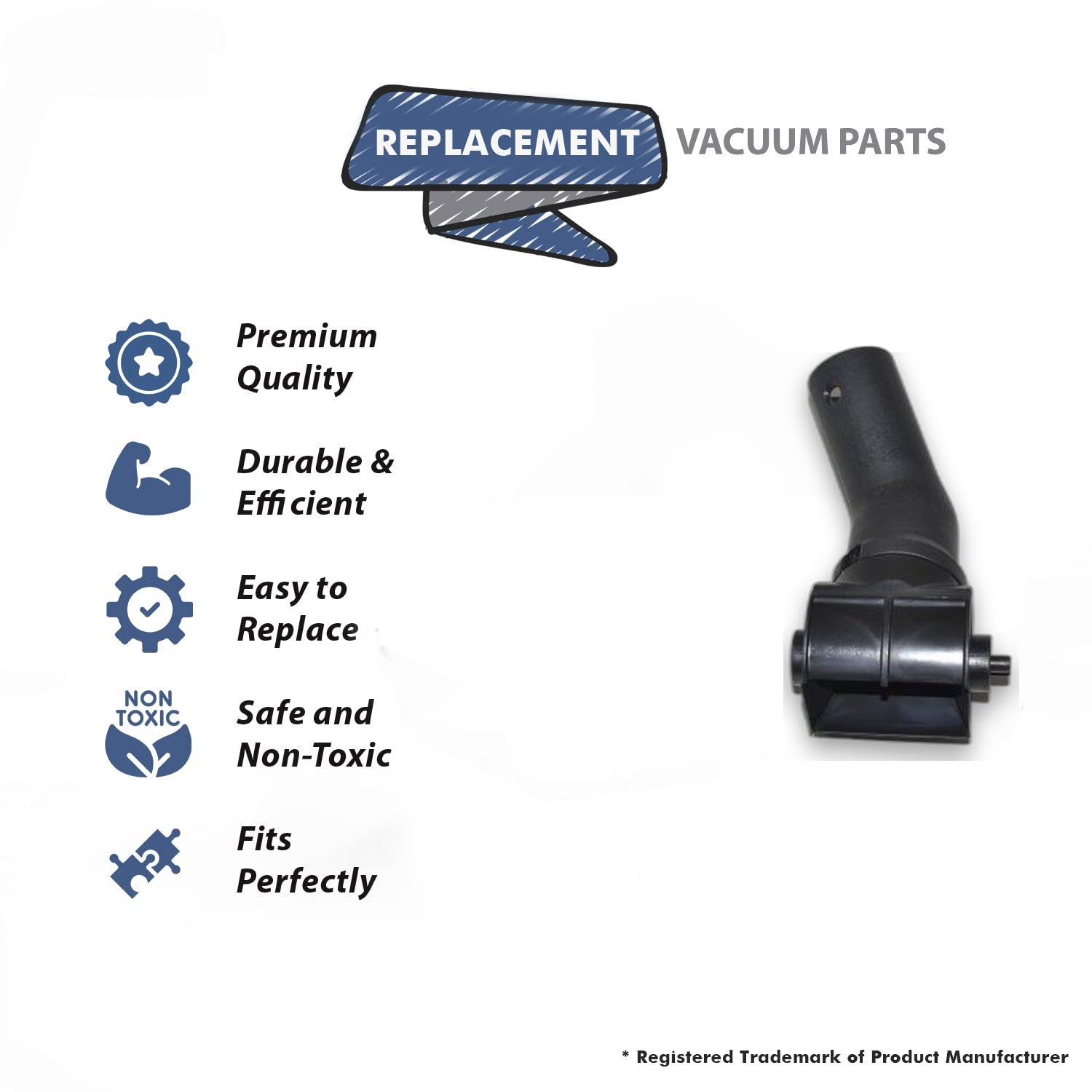 Topvacuumparts Replacement Part For Proteam, Sierra Vacuum Cleaner Power Nozzle Neck Assembly # compare to part 105015
