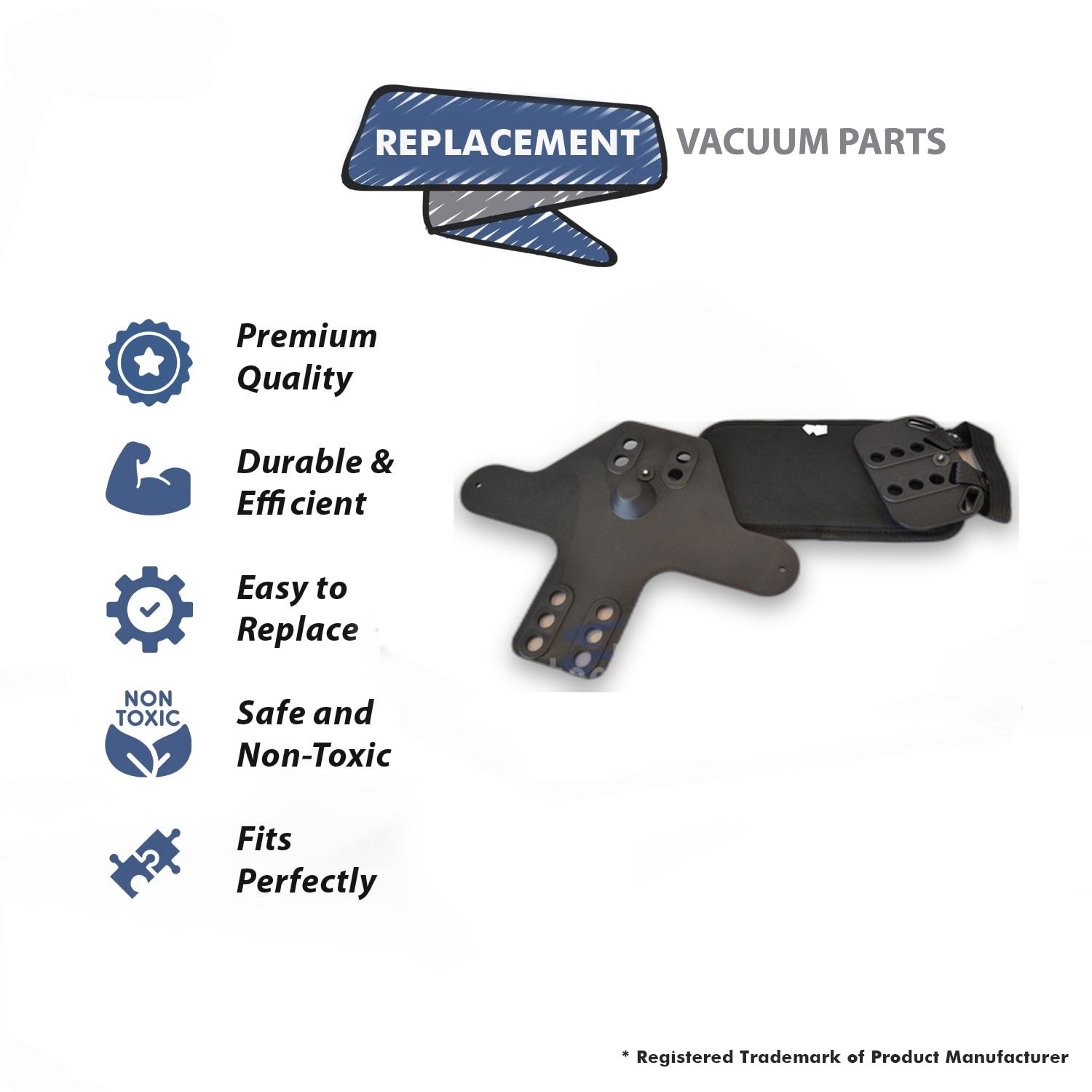 Topvacuumparts Replacement Part For Proteam Vacuum Cleaner Backplate Assembly Works with BV11, PV100, 100729 Models # compare to part 105046