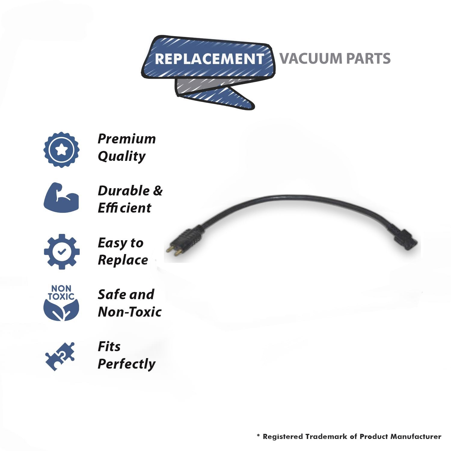 Topvacuumparts Replacement Part For Proteam Vacuum Machine End Pigtail for Fit Model Alpine Backpack # compare to part 105790