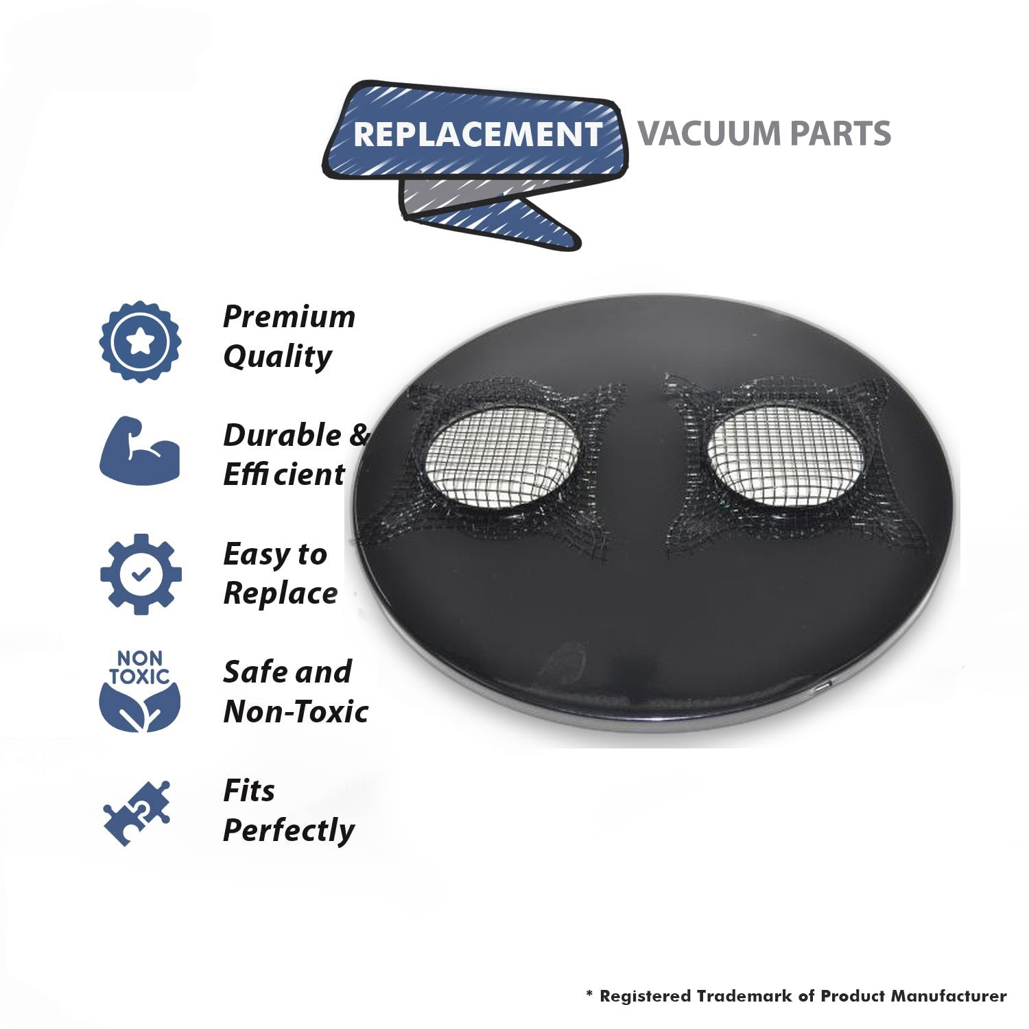 Topvacuumparts Replacement Part For Electrolux, Eureka, Vacuum Cleaner Forest Green 14In with Screen Lid # compare to part 115033