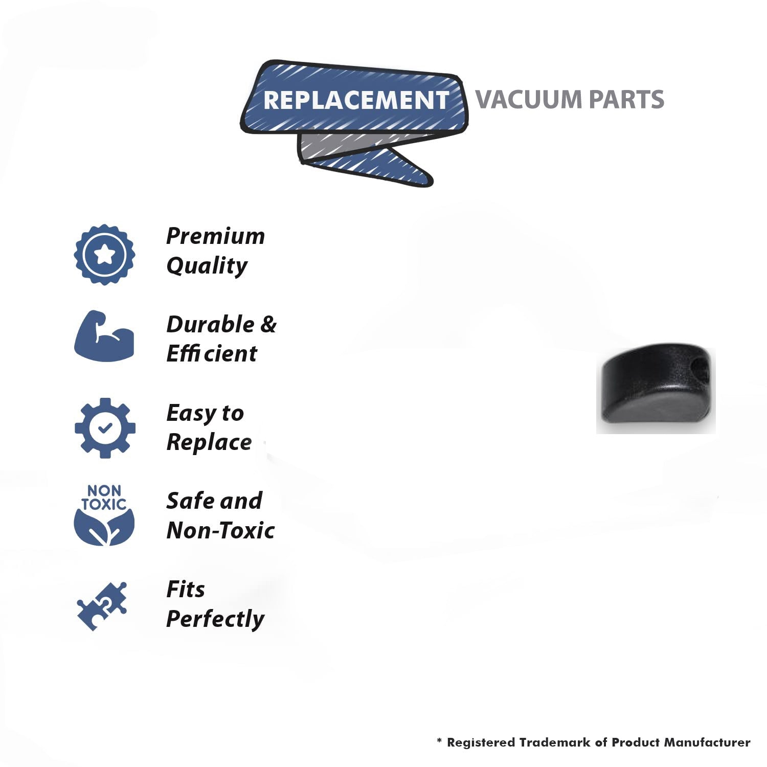 Topvacuumparts Replacement Part For Koblenz U75 Upright Commercial Vacuum Cleaner Knob Cam # compare to part 13-3147-9