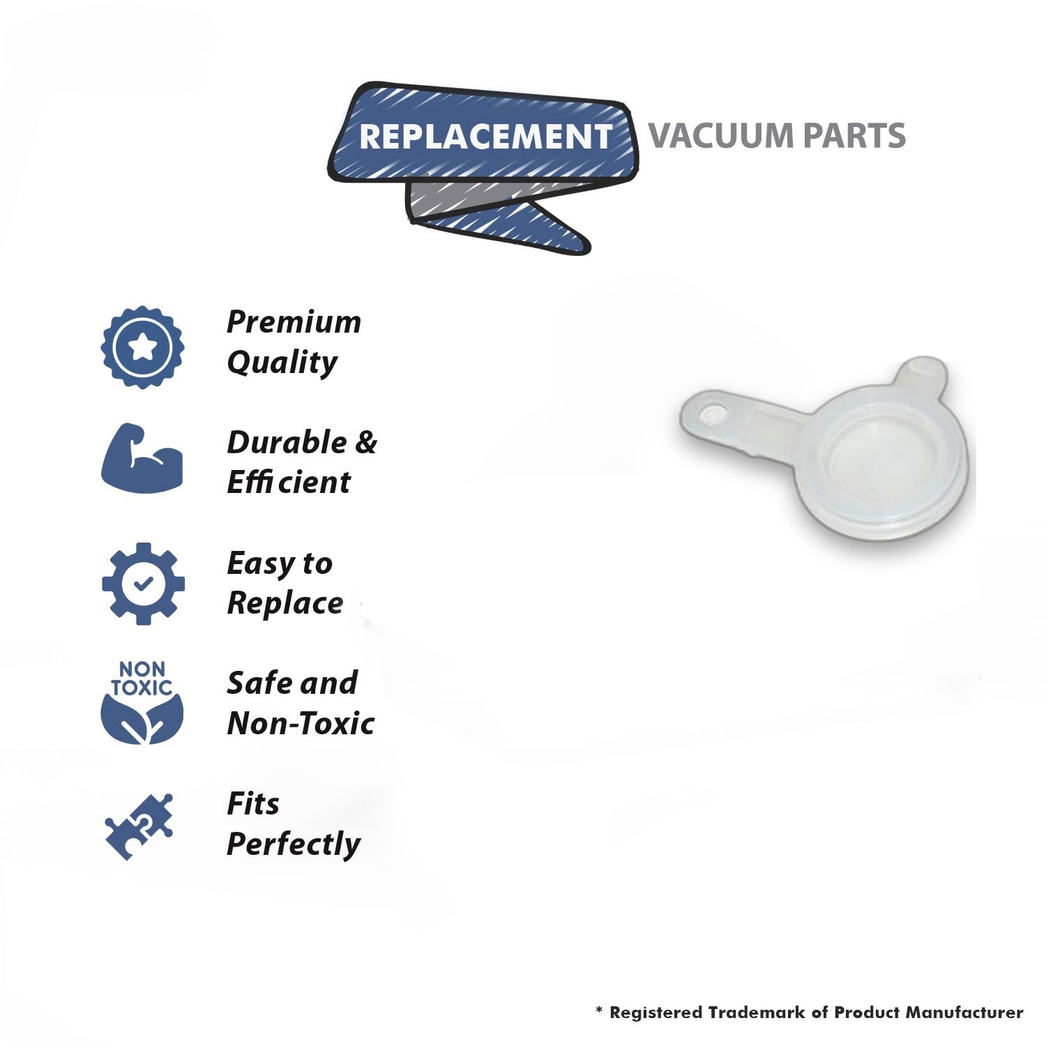 Topvacuumparts Replacement Part For Koblenz Upright Vacuum Cleaner Shampooers Tank Cap # compare to part 130064