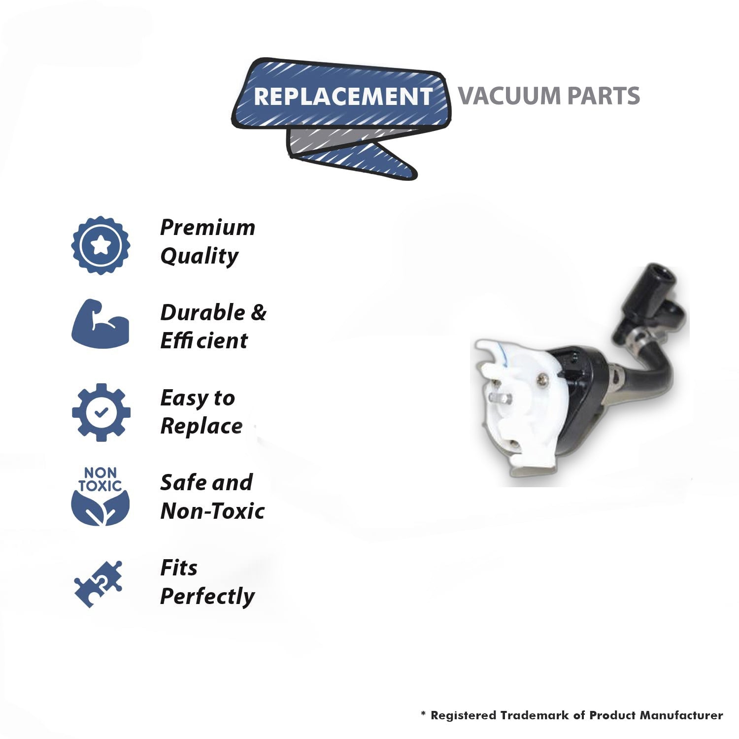 Topvacuumparts Replacement For Bissell Pump for 1548, 15482, 15483, 1548L, 1548R, 1548T, 1548U, 1550, 15503, 15508# compare to part 1609212