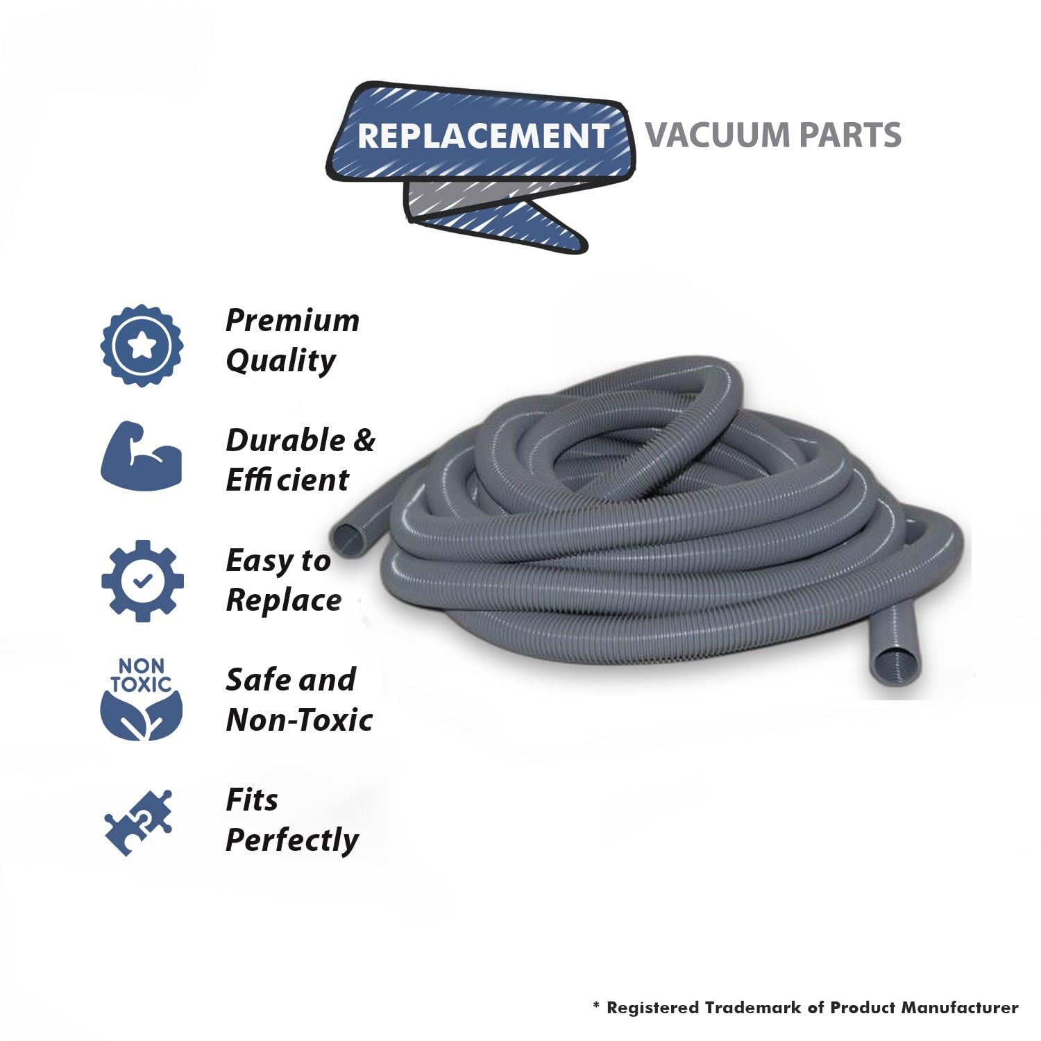 Topvacuumparts Replacement For Fit All Commercial Vacuum Cleaner 1 1/2