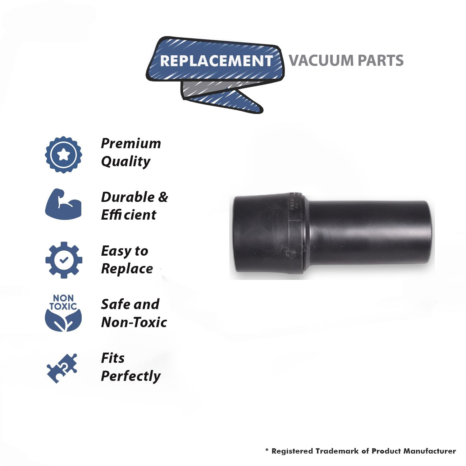 Topvacuumparts Replacement Part For Proteam Pro Clean Vacuum Cleaner Long Swivel Cuff # compare to part 103150