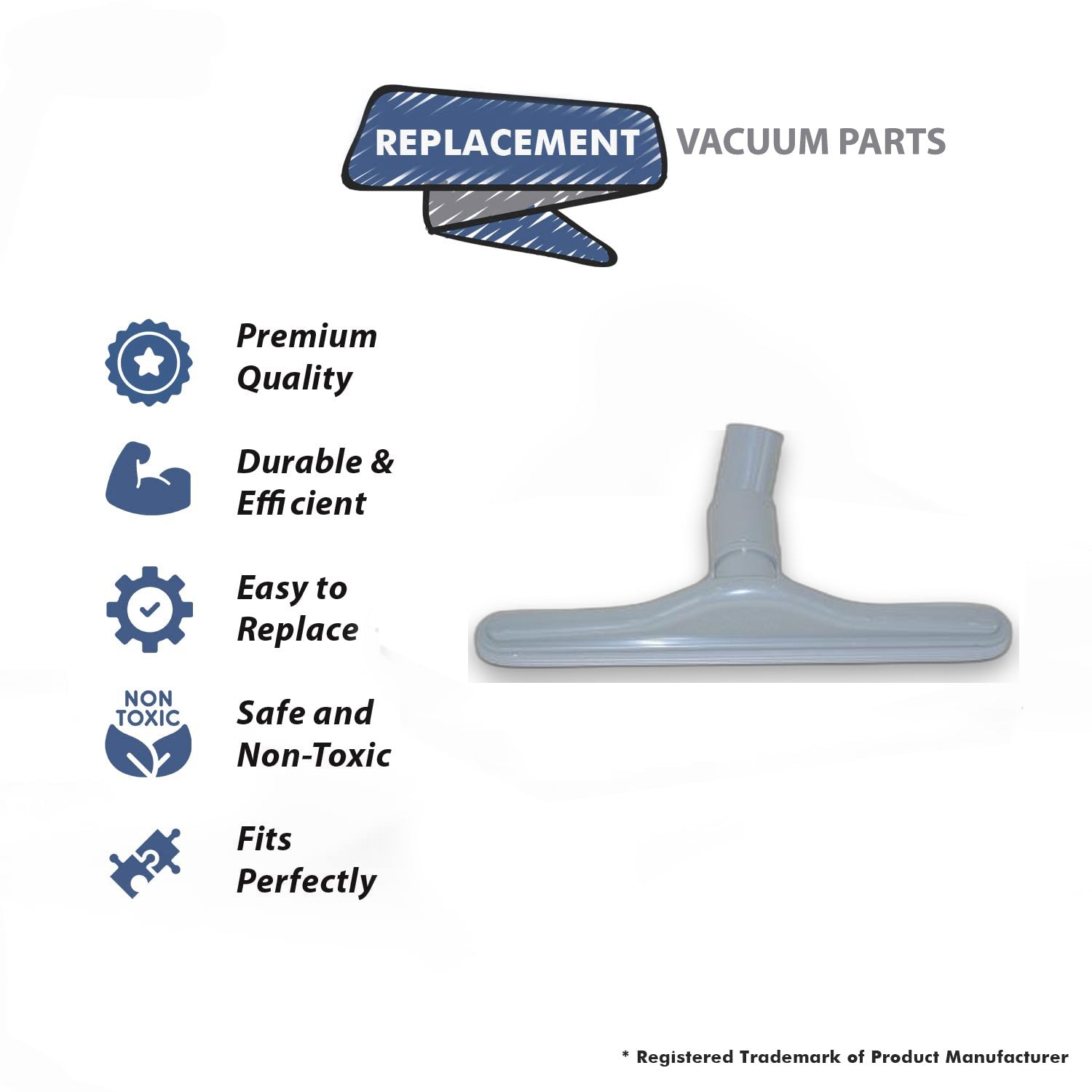 Topvacuumparts Replacement Part For Fits All Commercial Vacuum Cleaner Gray 14