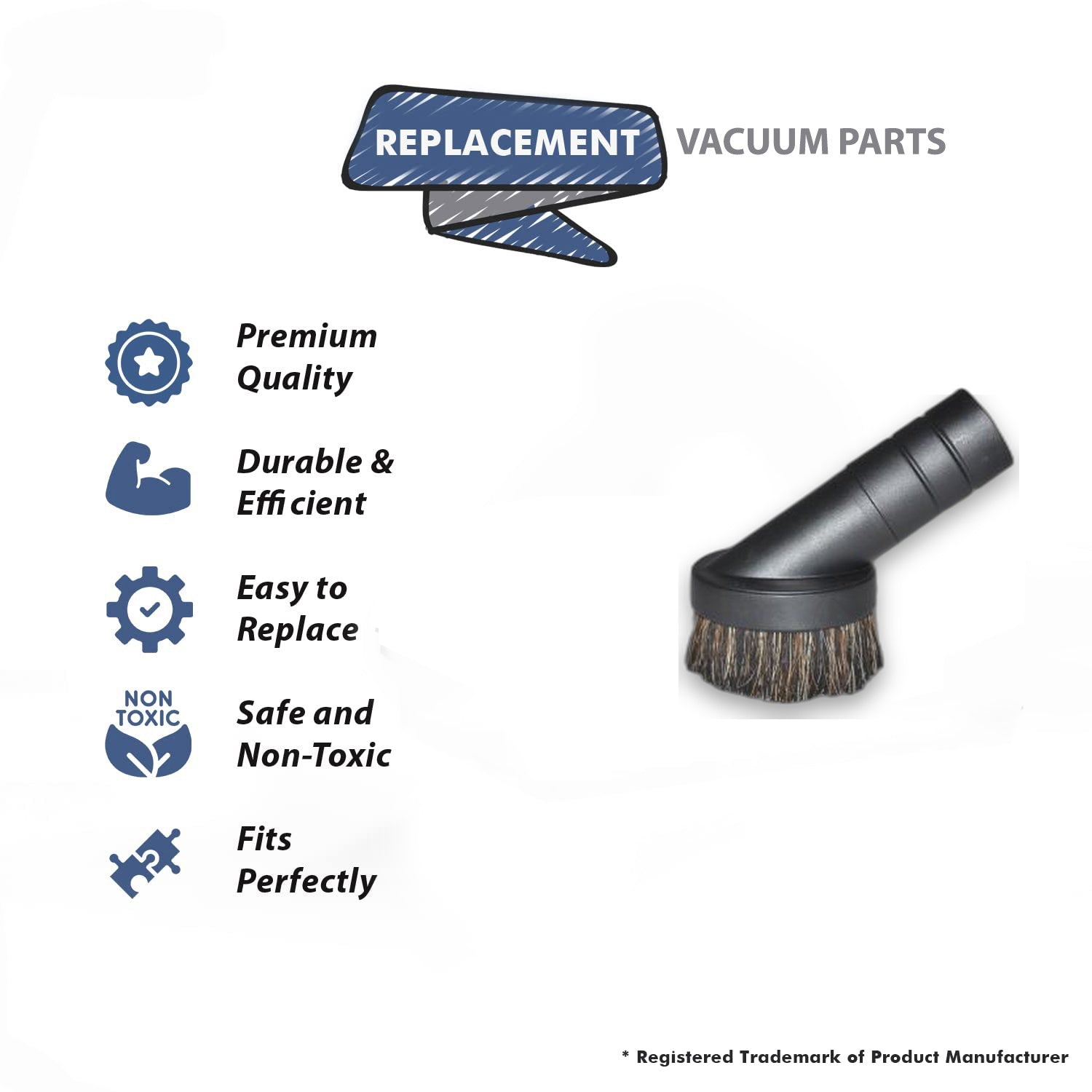 Topvacuumparts Replacement Part For Fit All Commercial Vacuum Cleaner 1 1/2