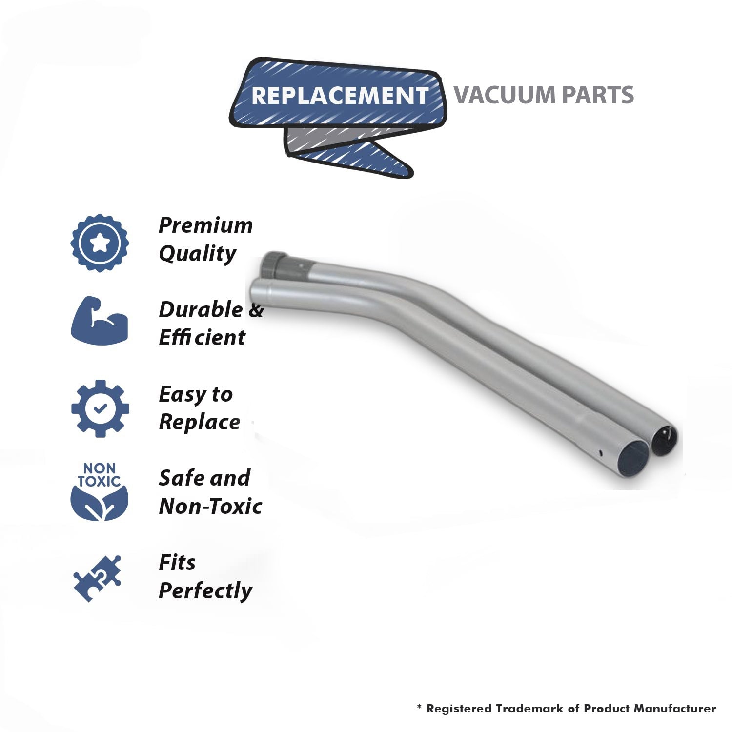 Topvacuumparts Replacement Part For ProTeam Wand, Pro-Style Rugged Alum Wand Ideal for SuperCoach Vacuums # compare to part 101338