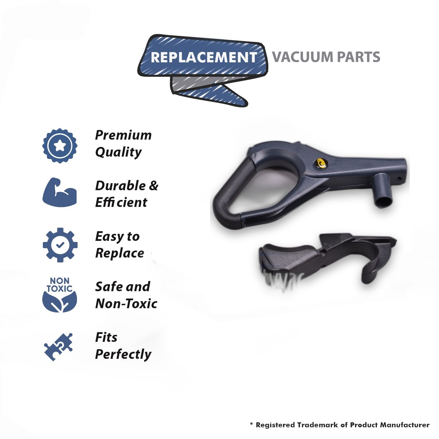Topvacuumparts Replacement Part For Proteam, 1500XP Upright Vacuum Cleaner Handle Grip & Bezel # compare to part 106619