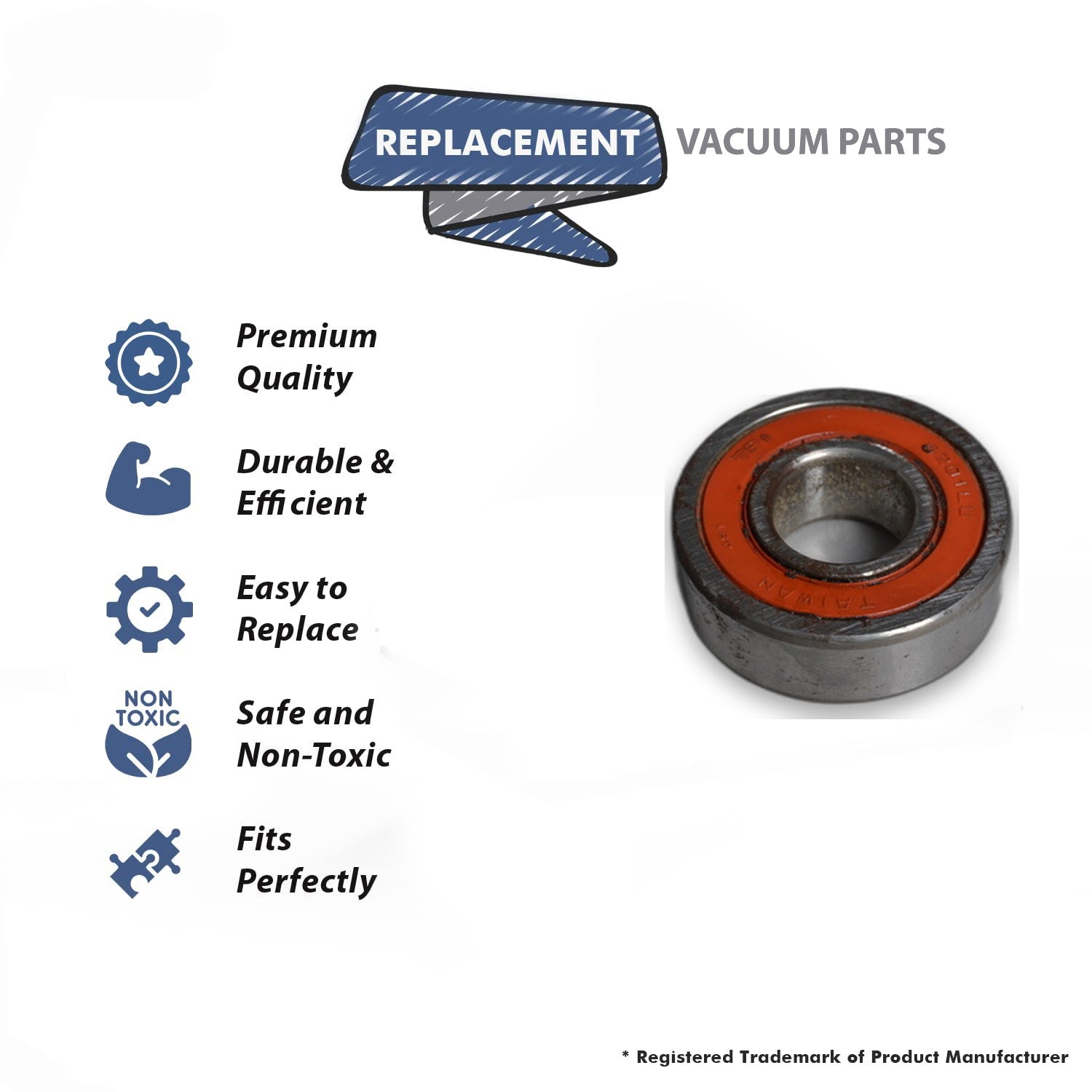 Topvacuumparts Replacement Part For NSS M-1 Dry Vacuum Cleaner Tank Motor Bearing # compare to part 10-9-9921