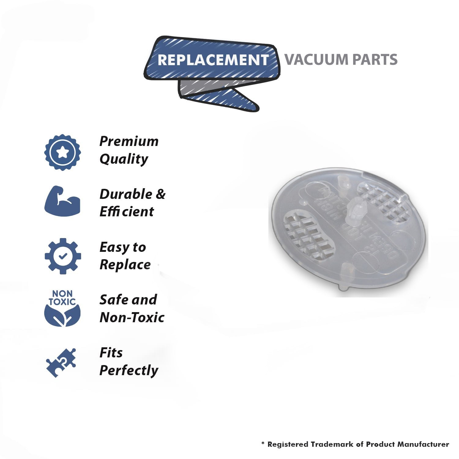 Topvacuumparts Replacement Part For Kirby Vacuum Cleaner Air Adjustment Plate Part # compare to part 143179S
