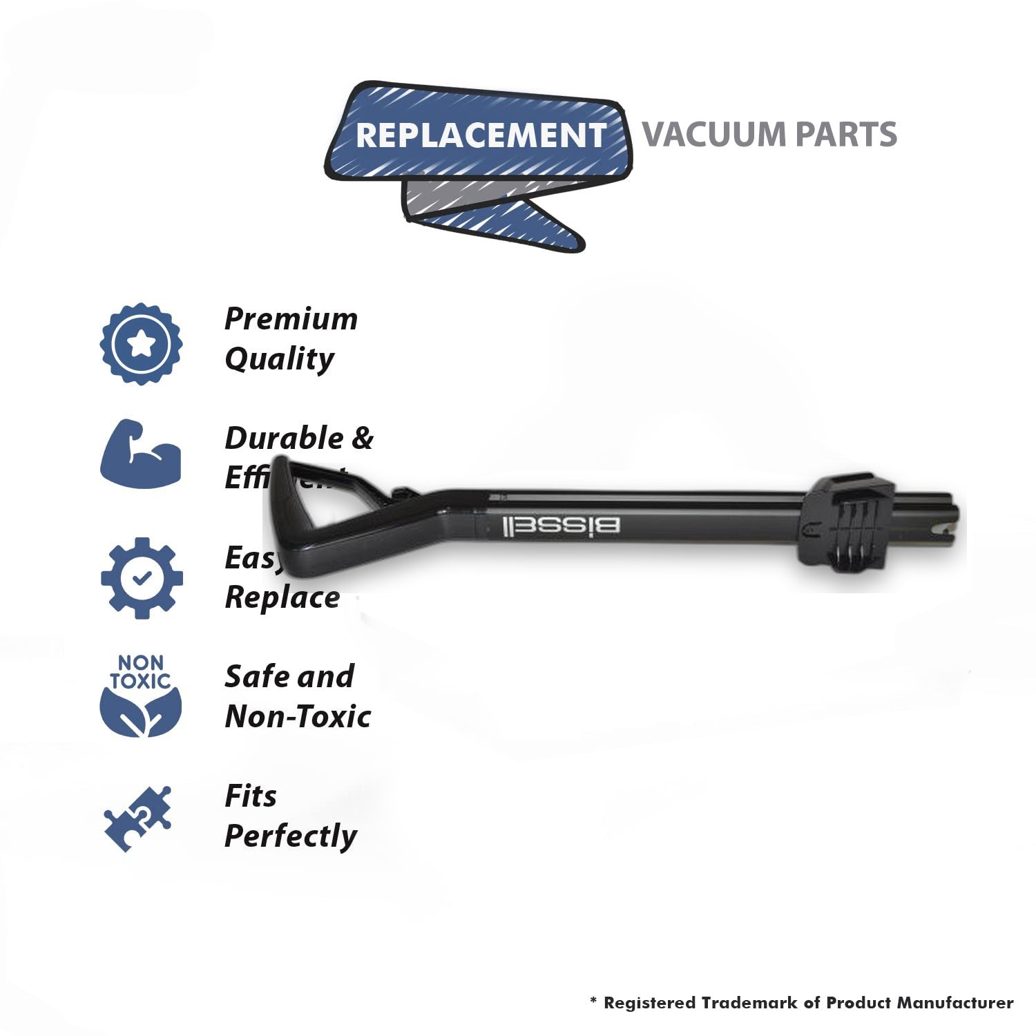 Topvacuumparts Vacuum Handle Assembly Replacement For Bissell 1548, 1986, 1964, 19862, 19863, 1986R Proheat Revolution # Compare to Part 1609129