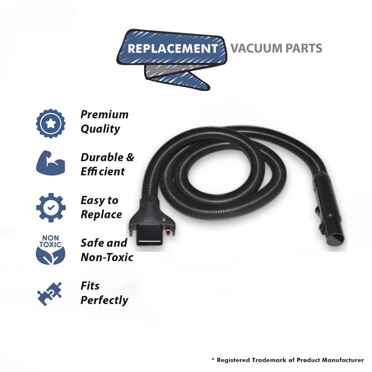 Topvacuumparts Replacement For Bissell 22837 Proheat 2x Revolution Pet Pro Hose Assembly 8inch Fits Select Upright Carpet Vac# 1606420