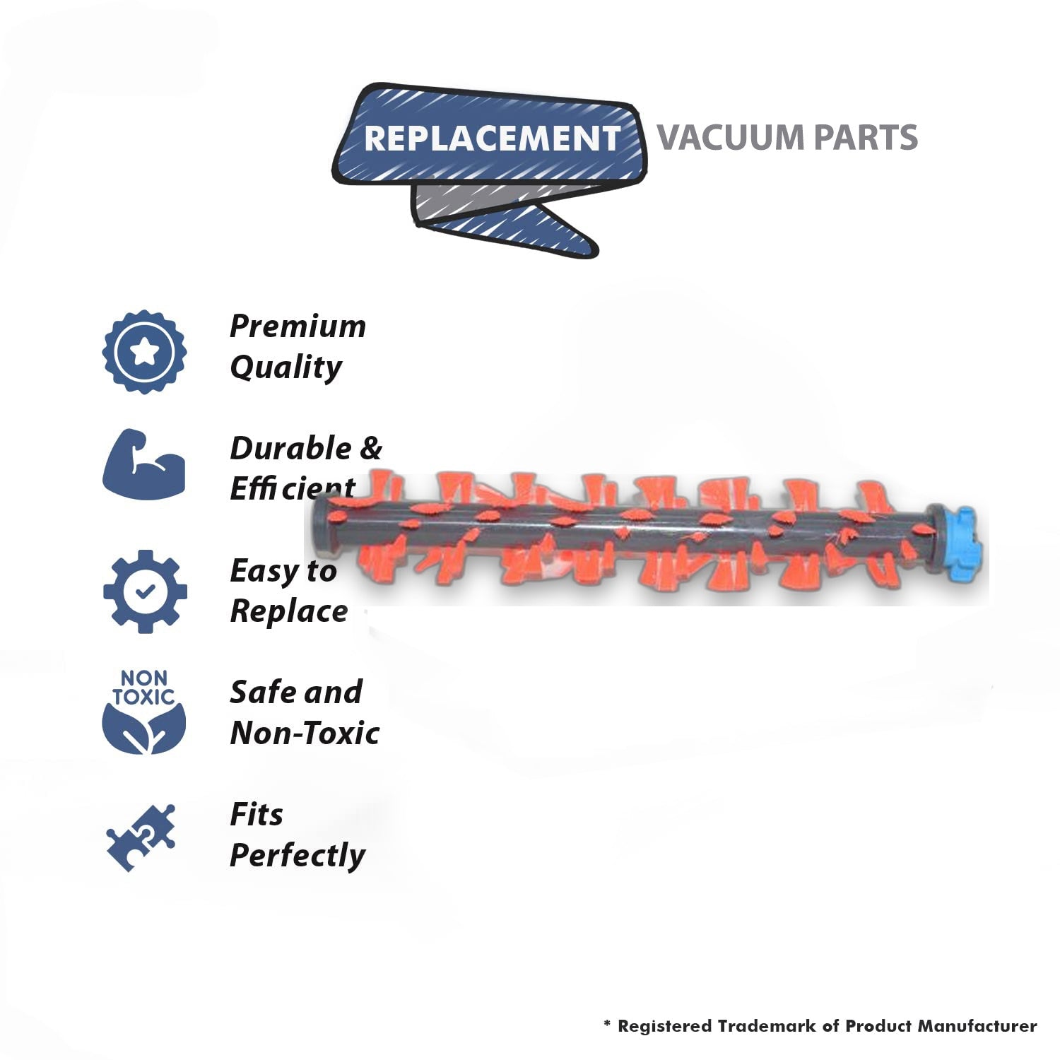 Topvacuumparts Replacement Part For Bissell 1785 Crosswave Area Rug Vacuum Cleaner Brushroll # compare to part 1608017