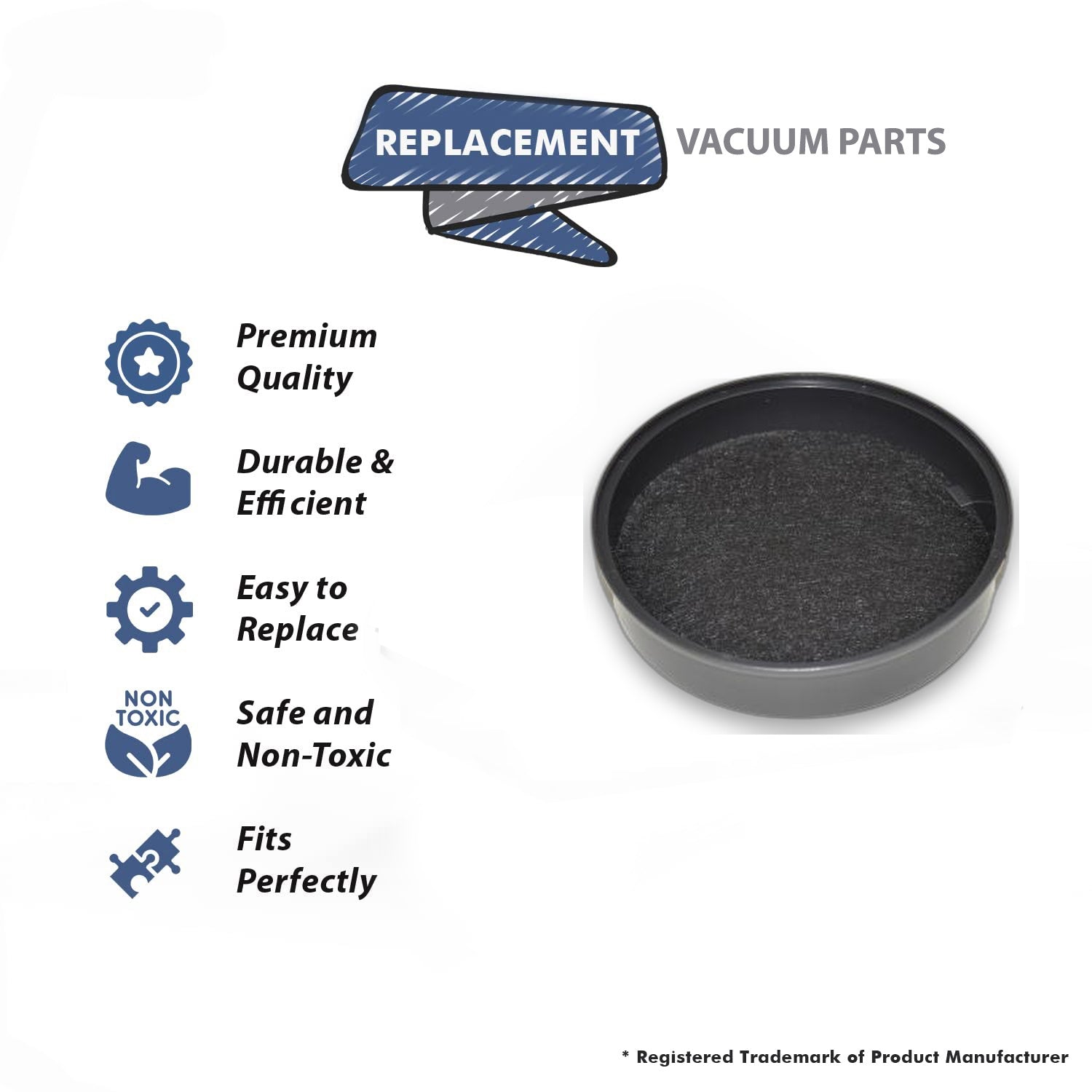 Topvacuumparts Replacement Part For Bissell Vacuum 1701 Post Motor Helix Filter # compare to part 1608235