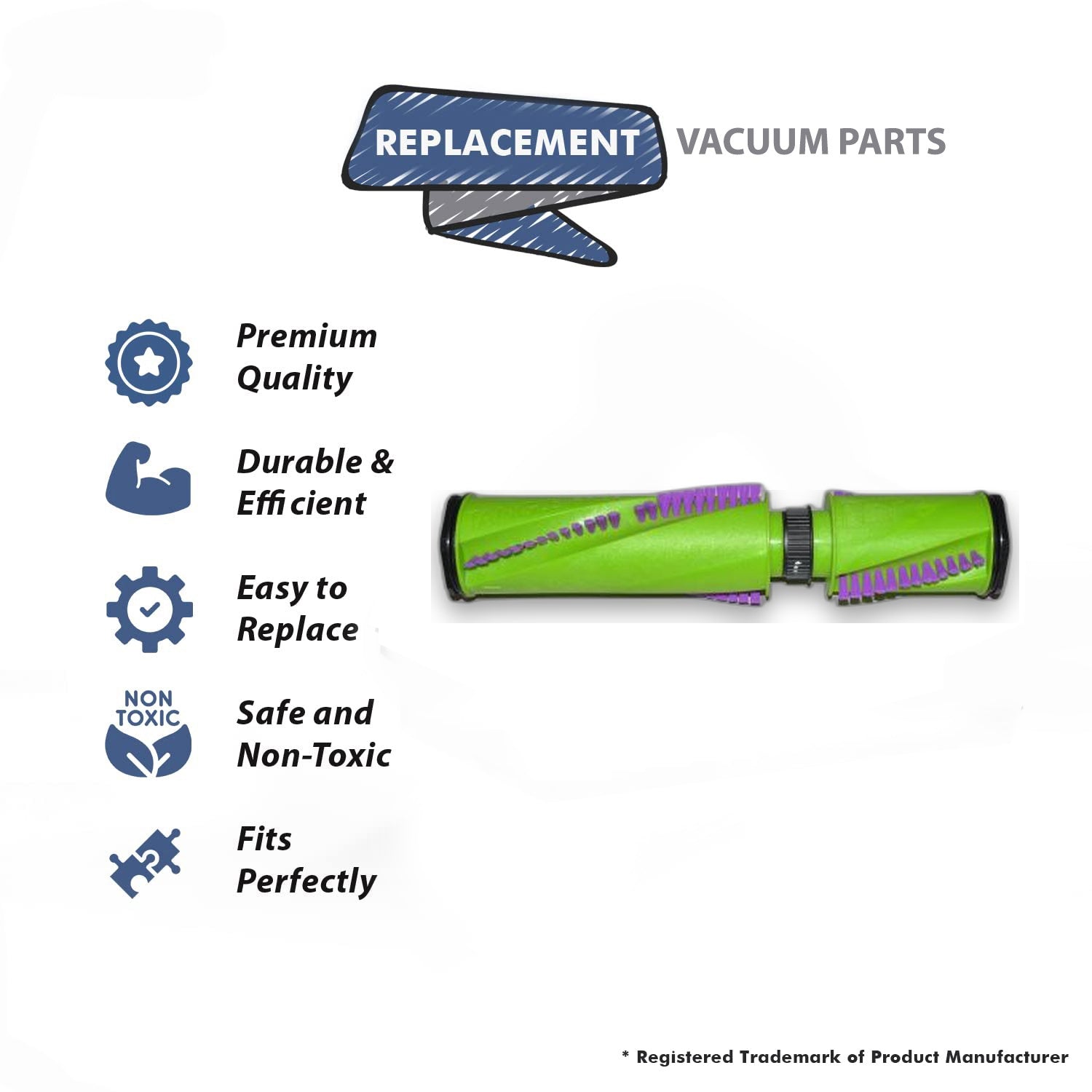 Topvacuumparts Replacement Part for Bissell 1650 Upright Vacuum Cleaner Brushroll # Compare to Part 1608855