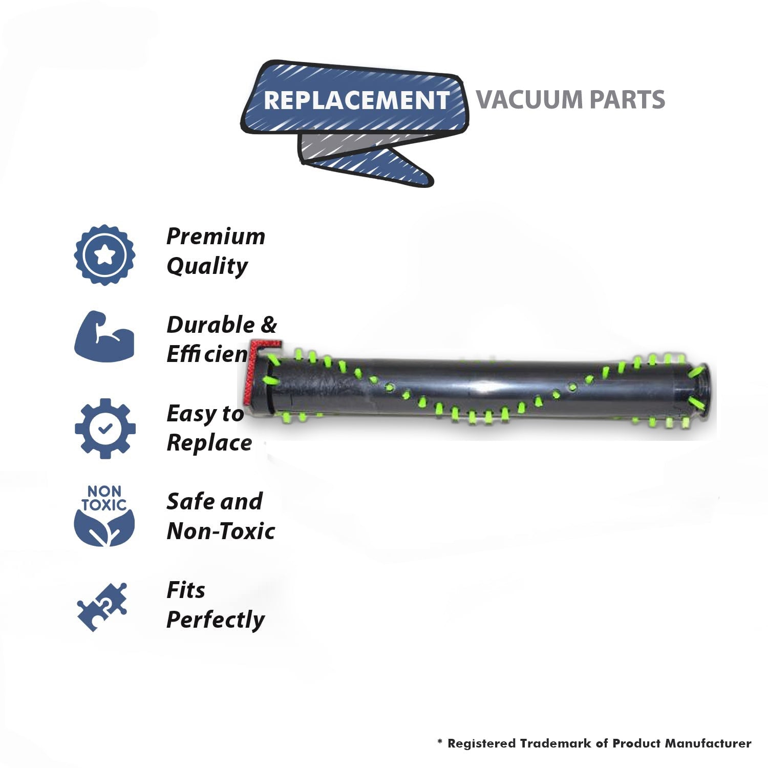 Topvacuumparts Replacement Part For Bissell Vacuum Cleaner 1984 Brush Roll # compare to part 1610328
