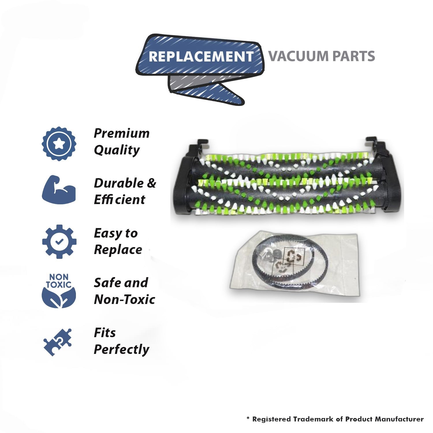 Topvacuumparts Replacement Brush Roll Assembly for Bissell ProHeat 2X Revolution Pet Pro Vacuum Cleaners 2283, 3586, 3587, 3588F, 2007, 1986, Series
