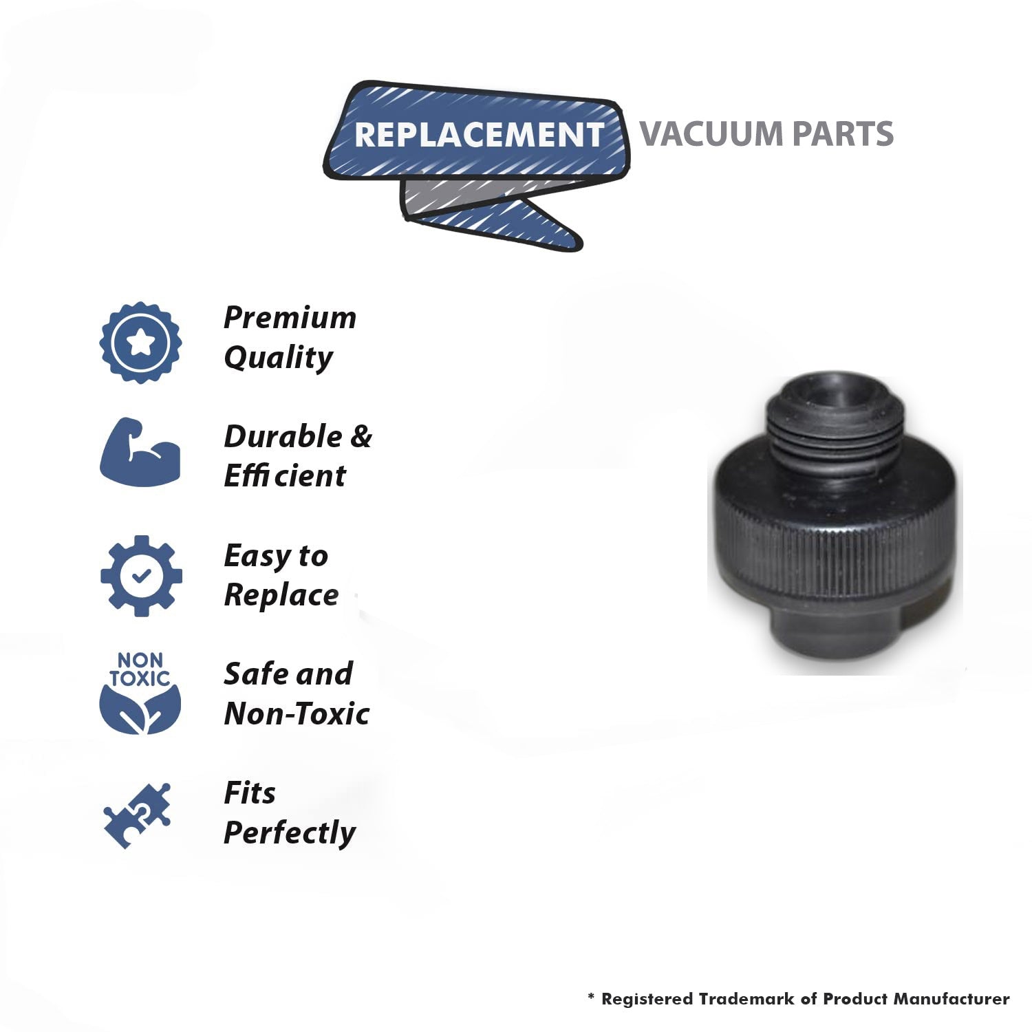 Topvacuumparts Replacement Part For Bissell 2039A SpinWave Hard Floor Vacuum Water Tank Cap & Insert