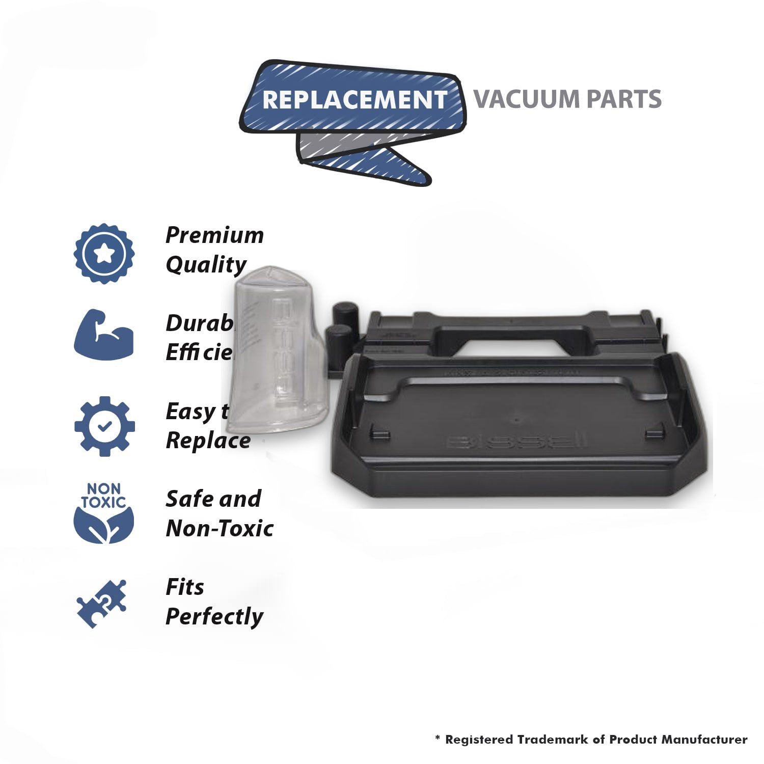 Topvacuumparts Replacement Part For Bissell 9200 Proheat 2x Revolution Vacuum Cleaner Clean Out 1 Tray # compare to part 1613576