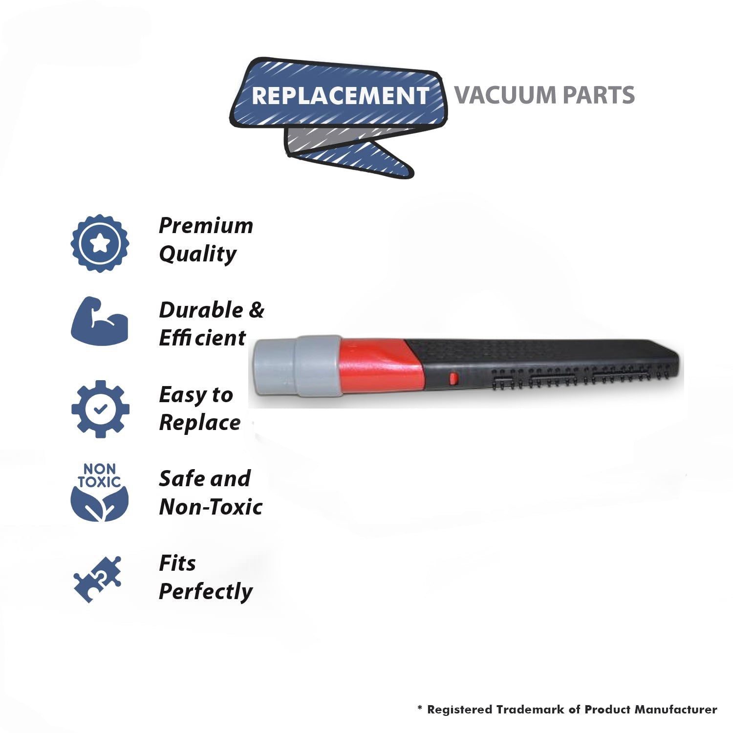 Topvacuumparts Replacement Crevice Tool for Bissell CORDLESS Hand Vacuums 2284, 2284W, 2389, 2390, 3903, 2390A, 23903