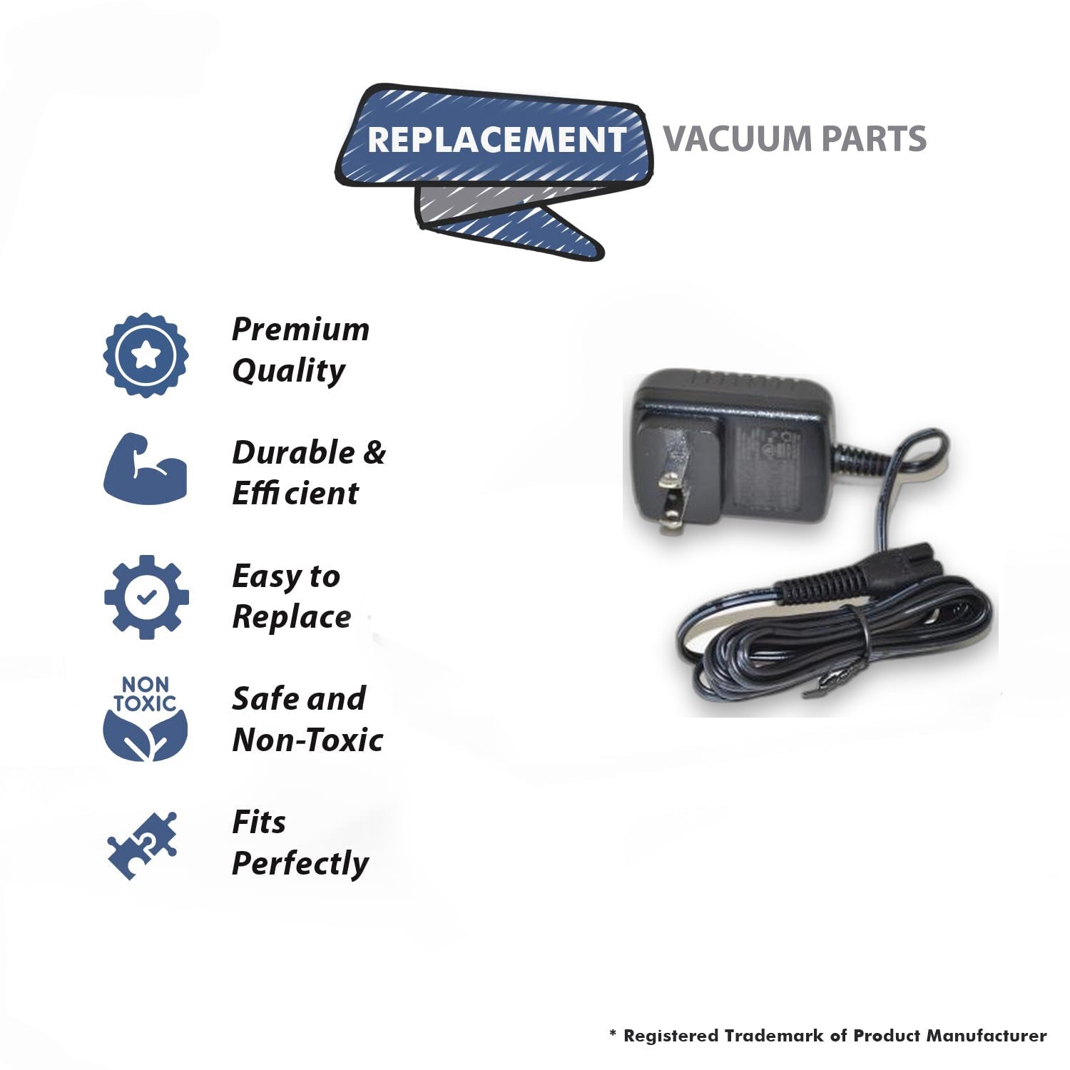 Topvacuumparts Replacement Part For Bissell 2286 PowerLifter, Adapt Ion Vacuum 10.8 Volt Charger