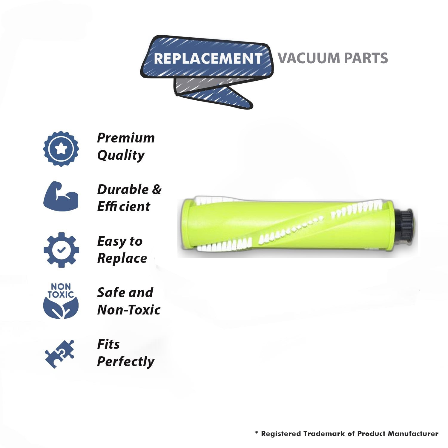 Topvacuumparts Replacement Part For Bissell, 3339 Slim Vac Brush Roll Assy # compare to part 1624521