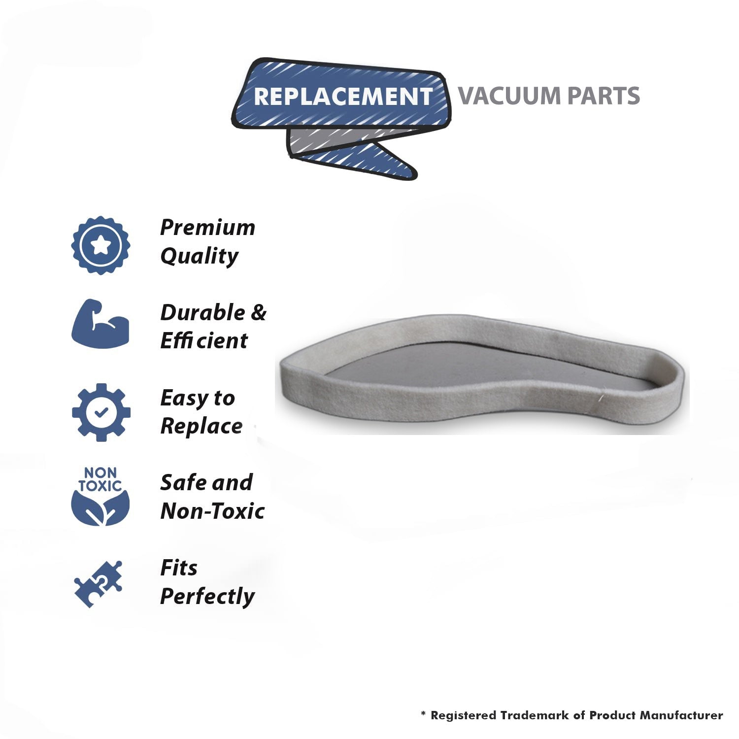 Topvacuumparts Replacement Part For Hoover Vacuum Cleaner Dryer Felt Seal # compare to part 162512