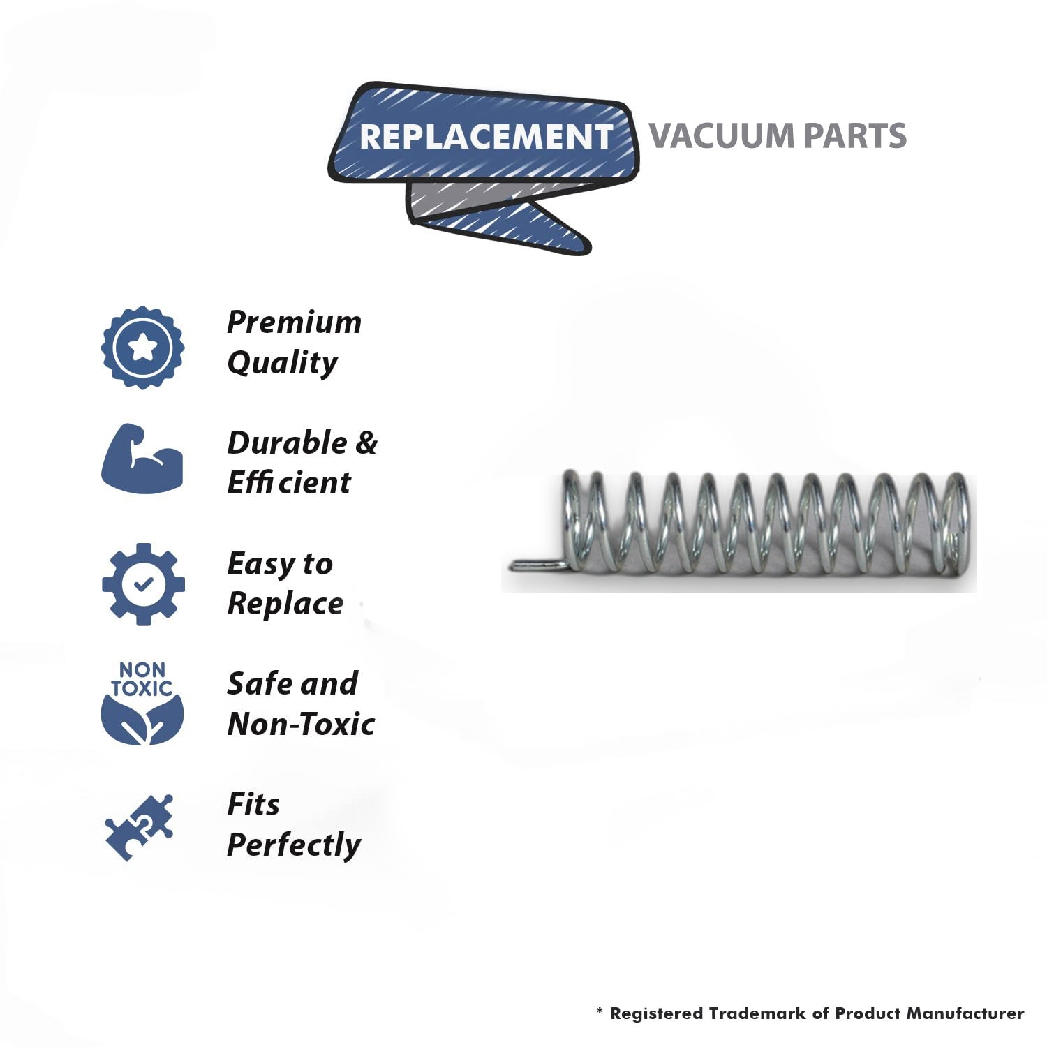 Topvacuumparts Replacement Part For Royal 7710 Vacuum Cleaner Release Pedal Metal Spring - # compare to part 1672009000