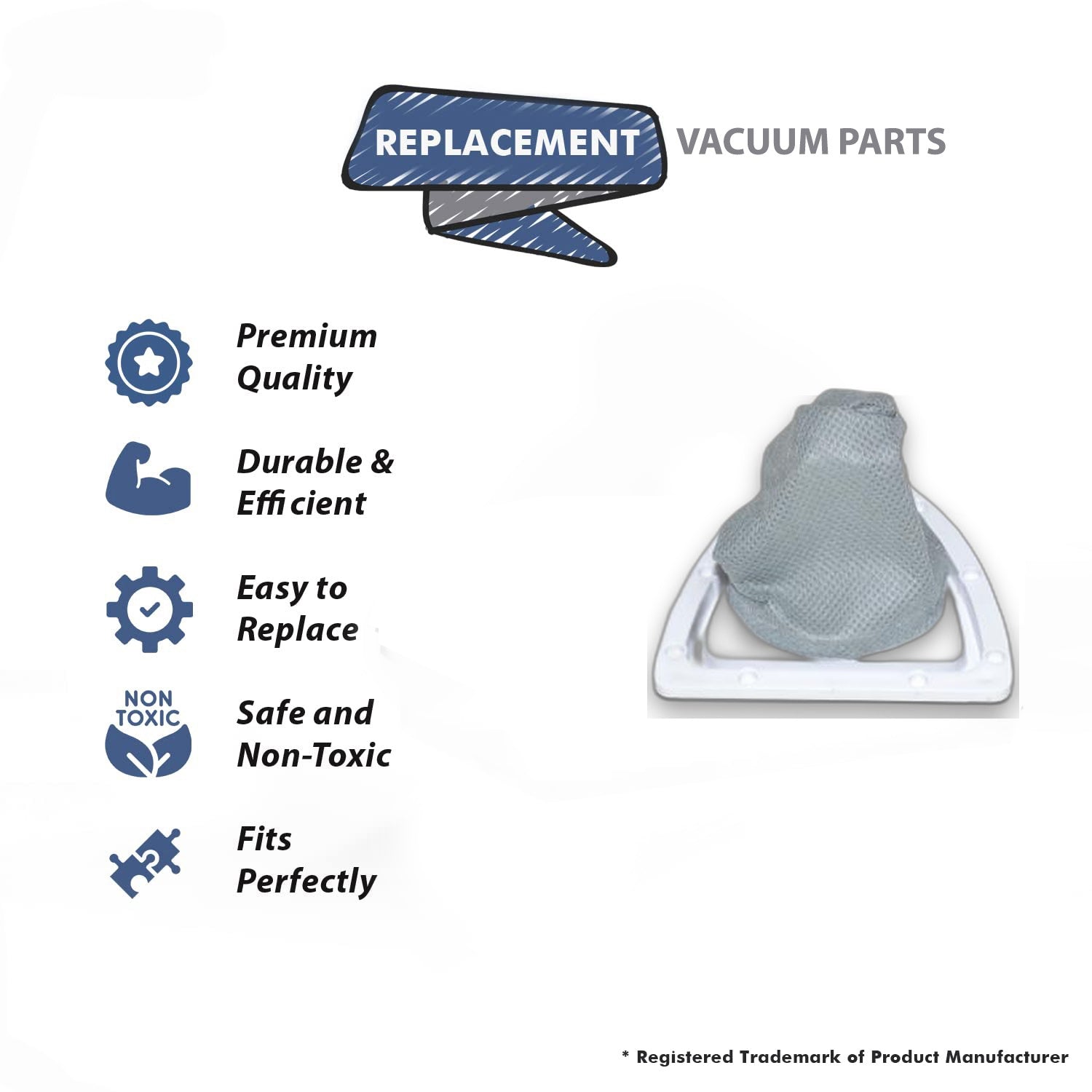 Topvacuumparts Replacement For Dust Collection Filter Fits MR 50, Vacuum Dust Collection Filter # compare to part MR50 4