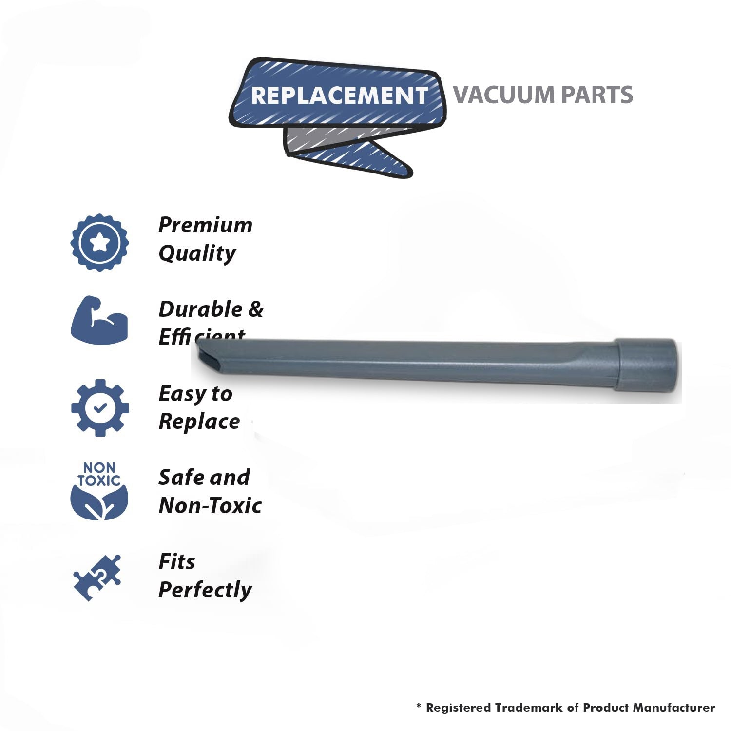 Topvacuumparts Replacement Part For VAPAMORE MR500 Vento Vacuum Cleaner Crevice Tool