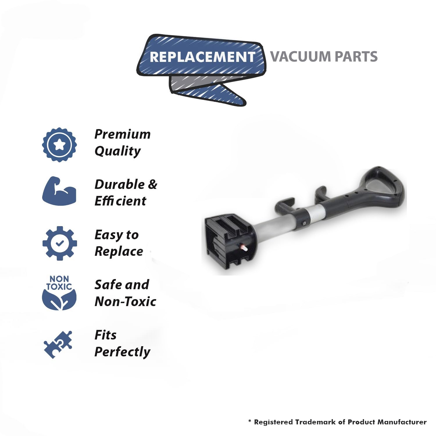Topvacuumparts Replacement Part For Fuller Brush FB-EZM, T3200 Vacuum Cleaner Handle Assy # compare to part C283-2120