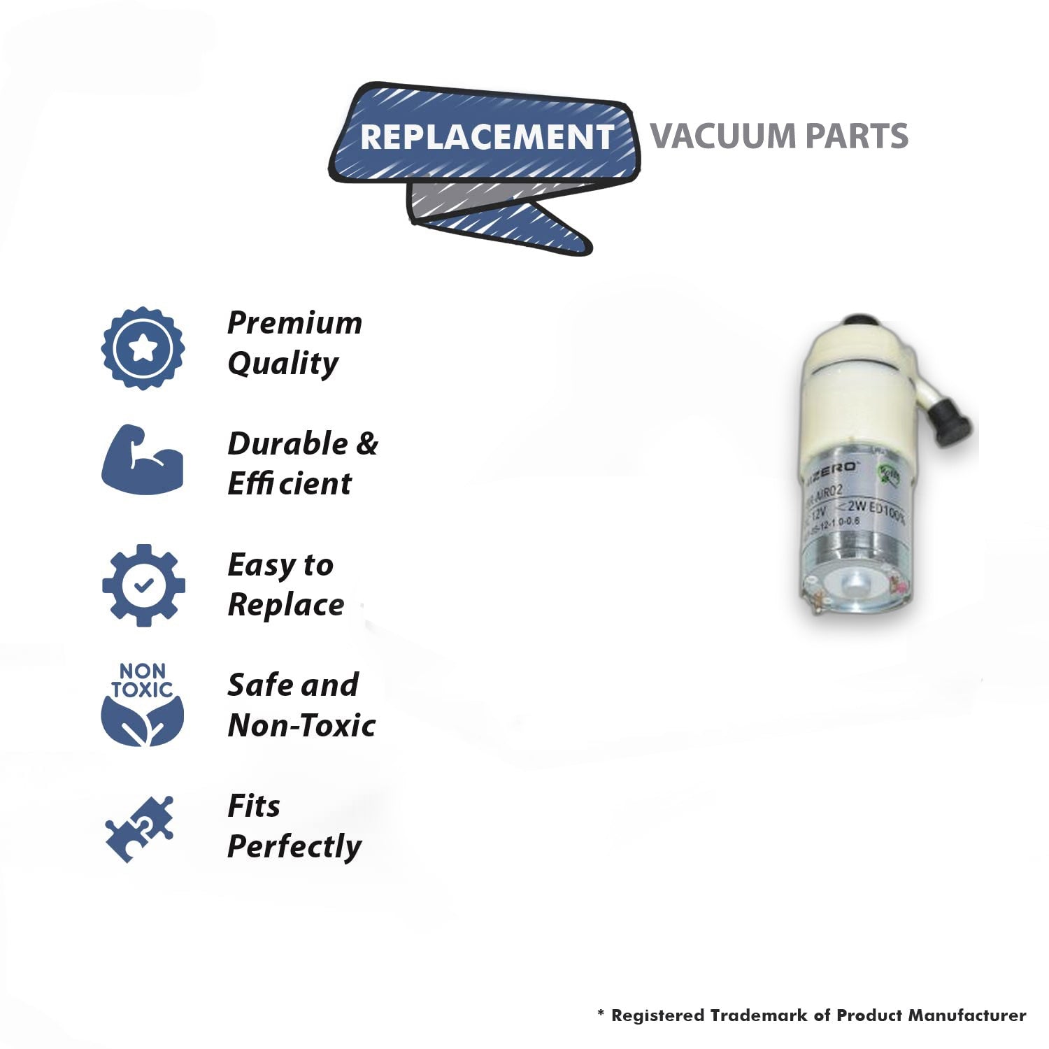 Topvacuumparts Replacement Part For Hizero 803 Vacuum Cleaner Bionic Mop Pump 1PK # Compare To Part 17-8533-00