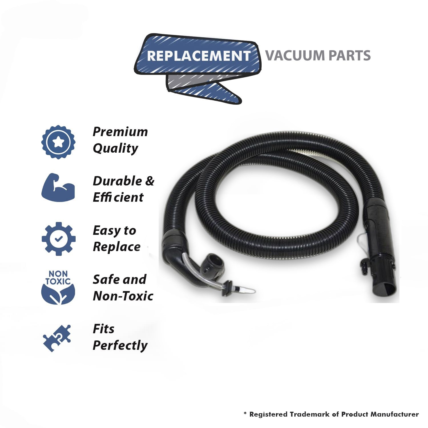 Topvacuumparts Replacement Part For Bissell Hose Assembly Compatible with 25K3, 27F6, 30K7, 35K3, 66E1, 66E13, 66E17, 80X9, 94Y2 Models # 2037905