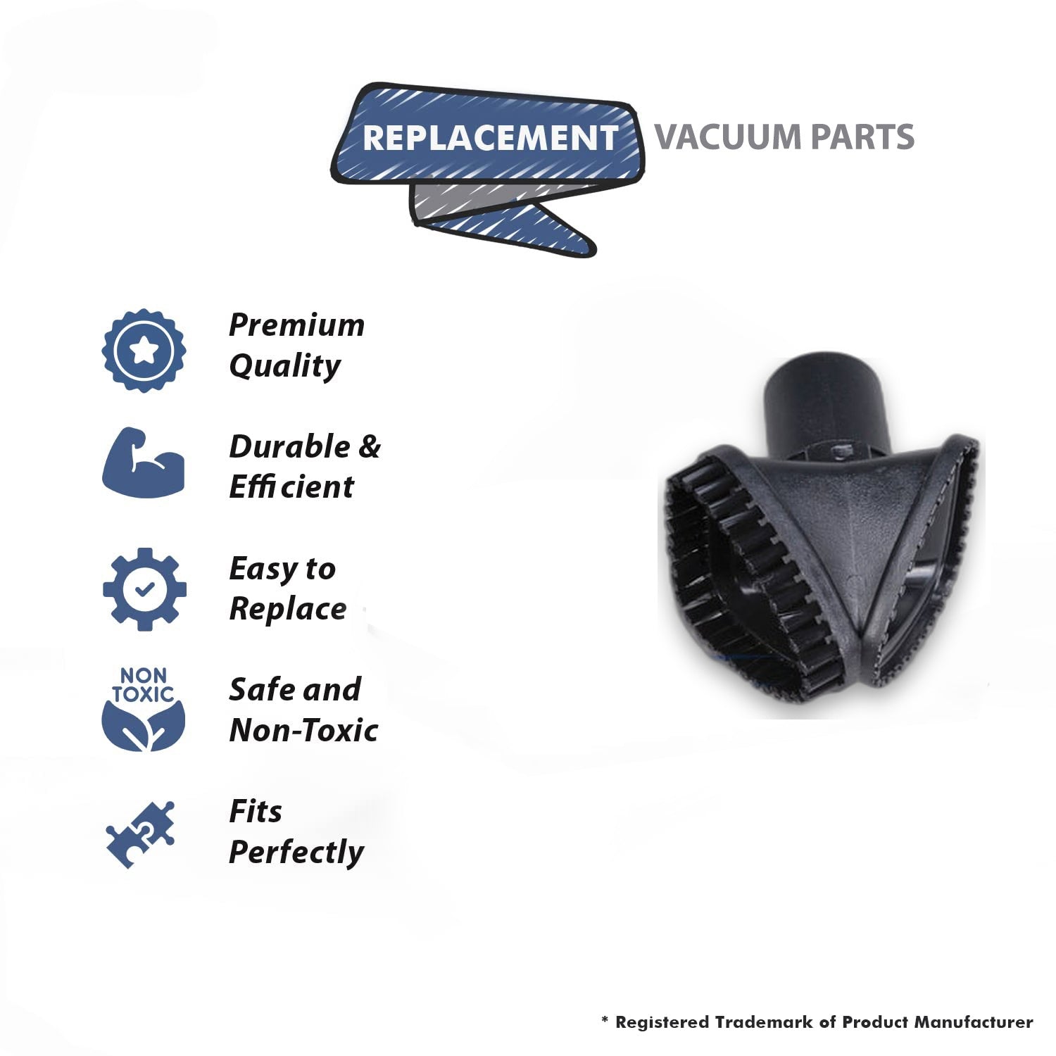 Topvacuumparts Replacement Part For Bissell Vacuum Cleaner 3594 Upright Combo Dust Brush Furniture Tool # compare to part 2031059
