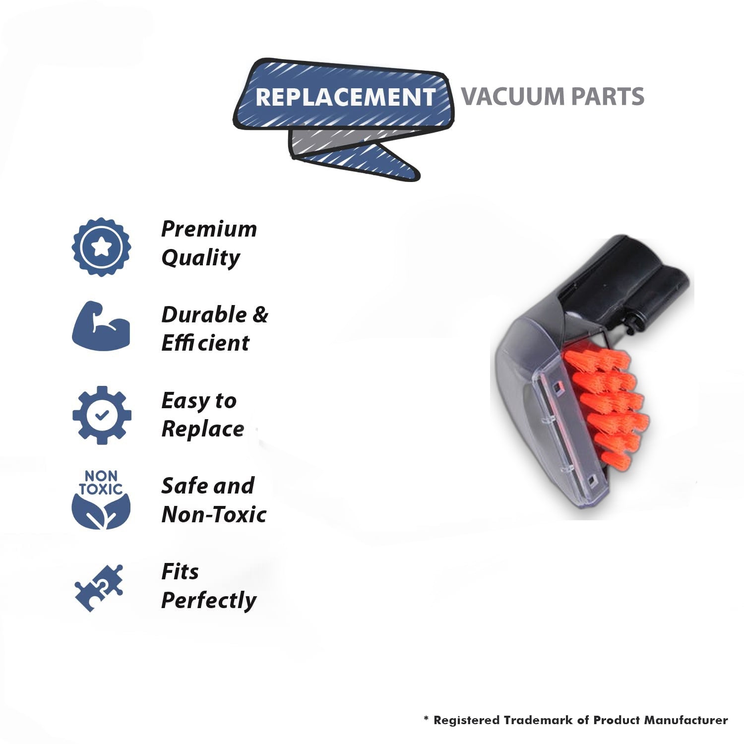 Topvacuumparts Replacement Part For Bissell Upholstery Tool for 89108, 9200A, 8920, 89203, 8920V, 8920W, 8930 Vac Models # compare to part 2036651