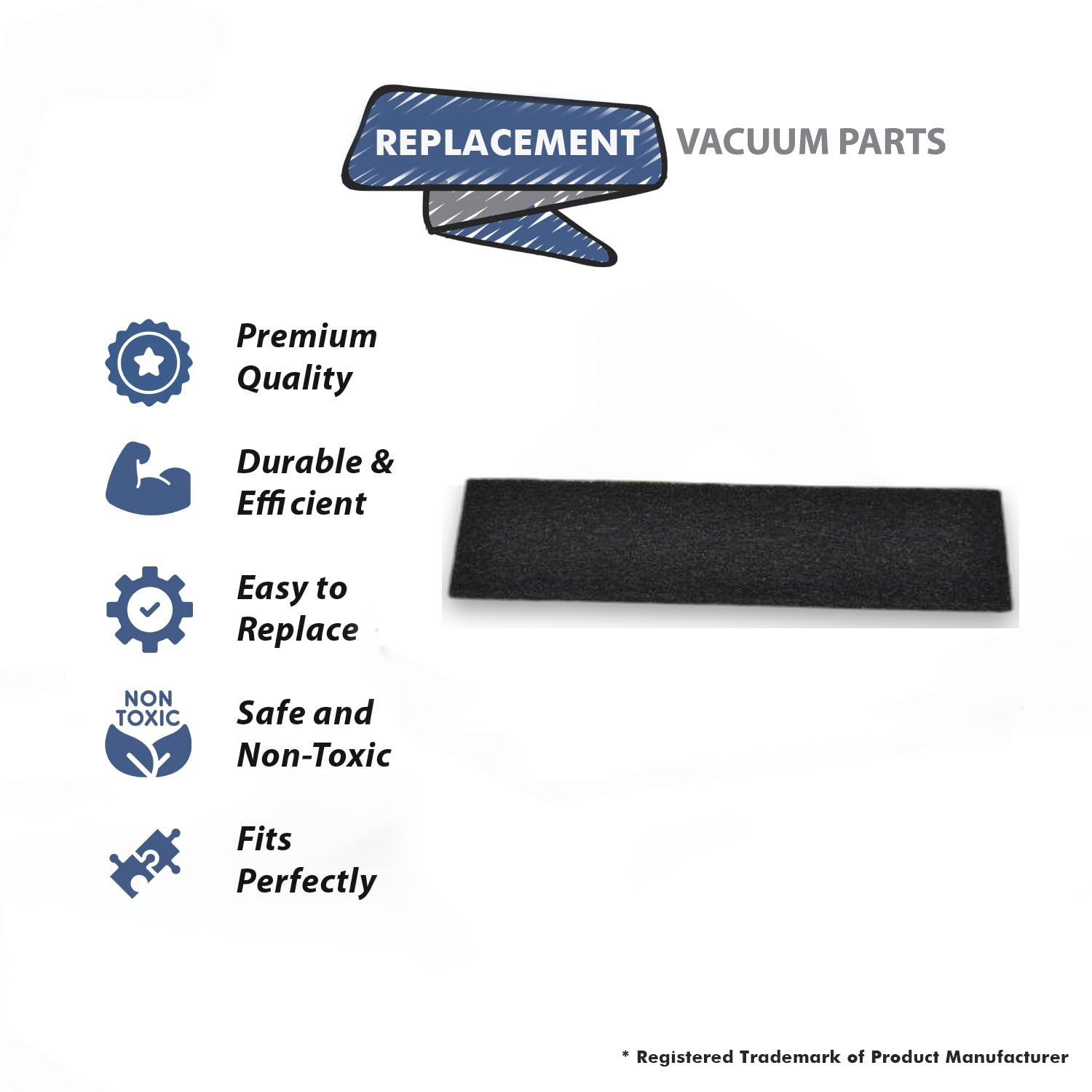 Topvacuumparts Replacement Part For Bissell Vacuum Micro Exhaust Filter for Fit Model 62X5, 58F8, 58F8T, 18M9X, 82H1, 84G9# compare to part 2031009