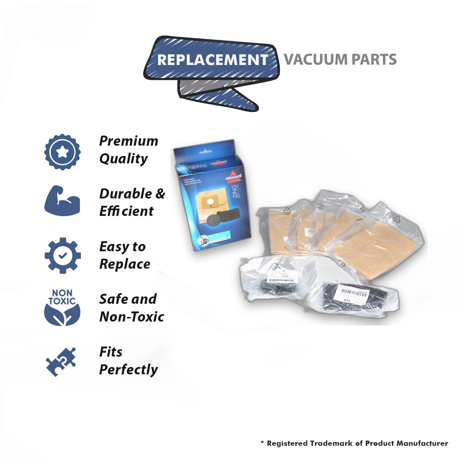 Topvacuumparts Replacement Part For Bissell Accessory Kit Fits 4122 Vacuum Models # compare to part 1480